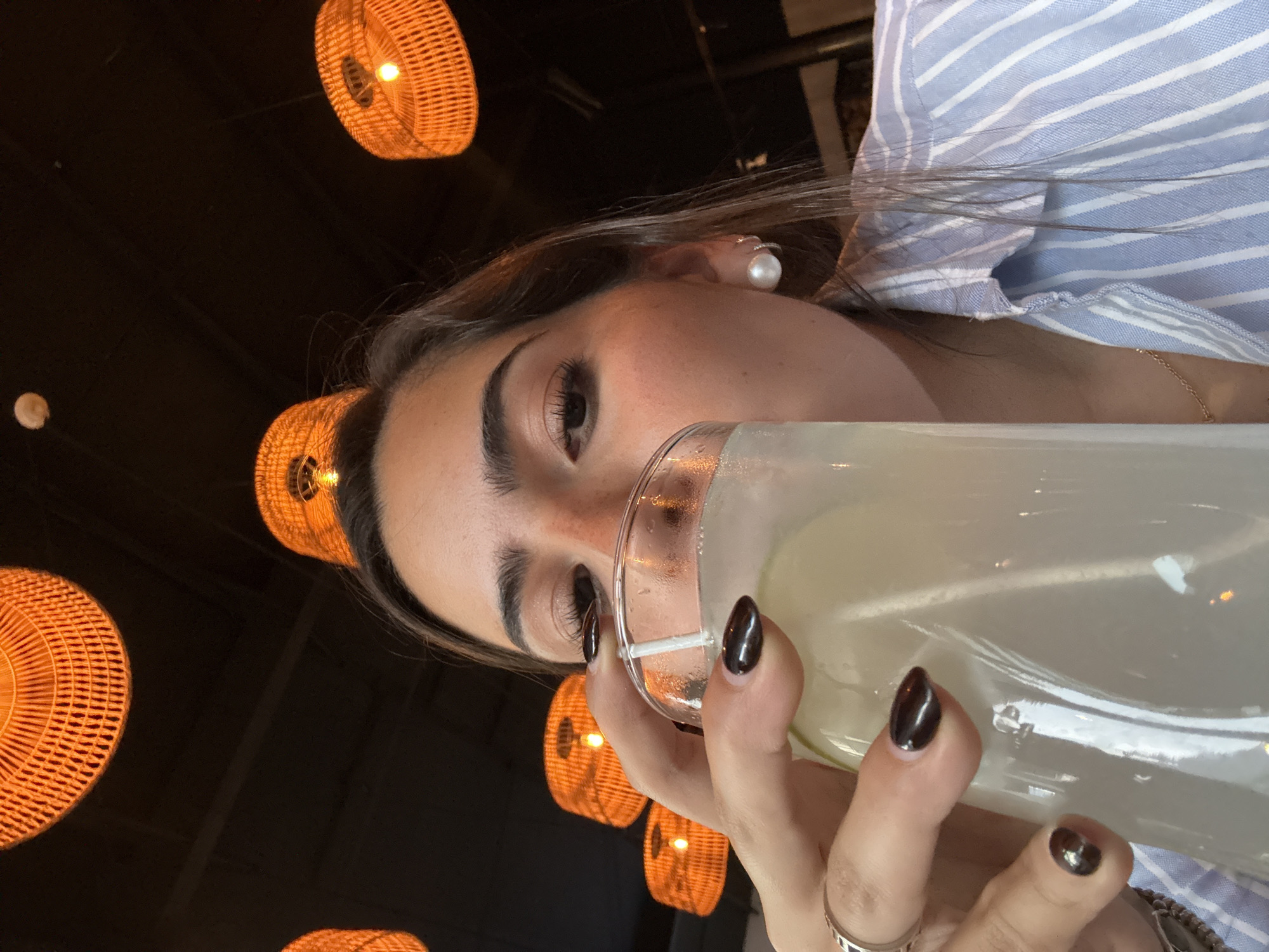 Late-night dining captured at Puebla restaurant