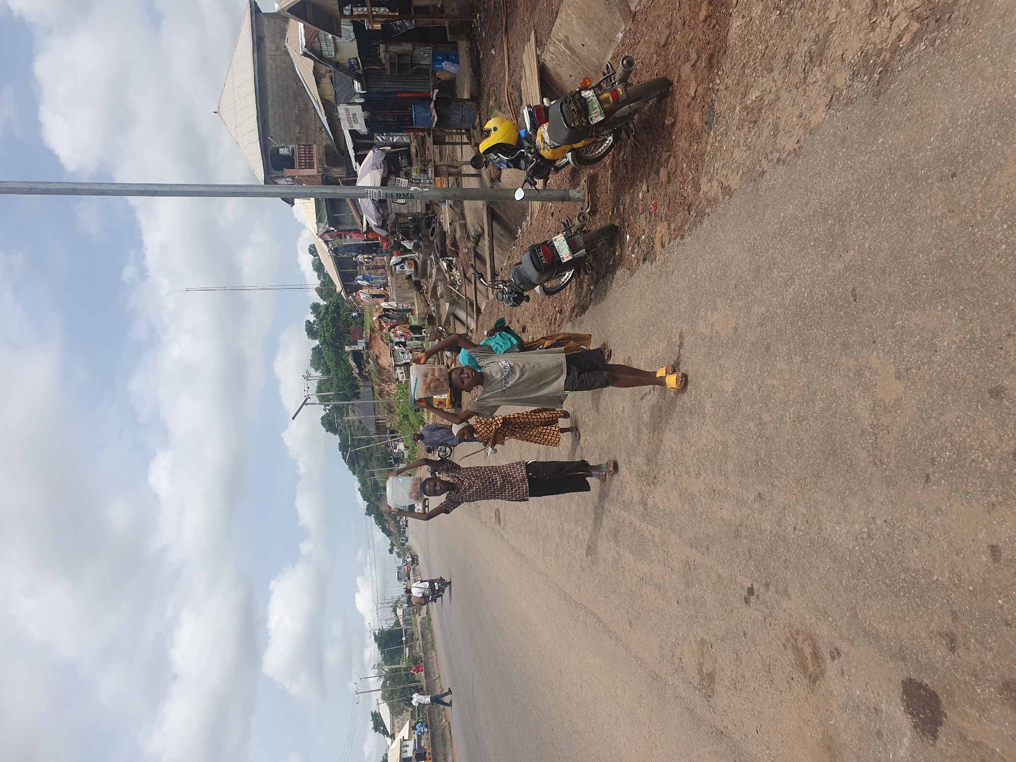 Daily street life documented in Lokoja, Nigeria morning hours