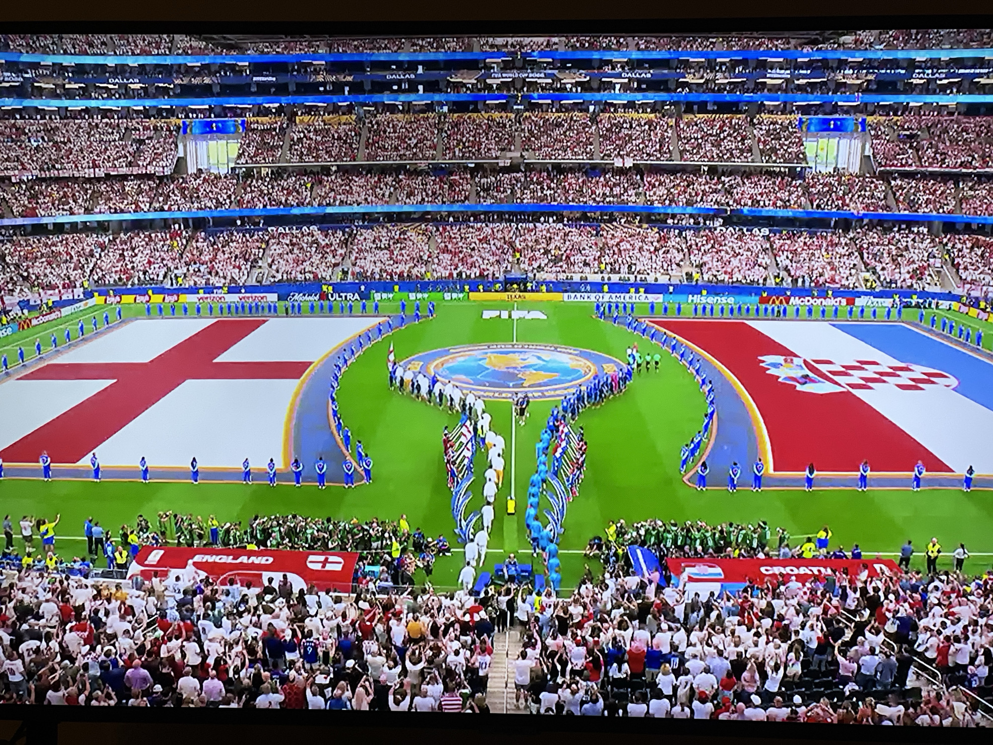 World Cup 2026 Croatia vs England match watched from Romania