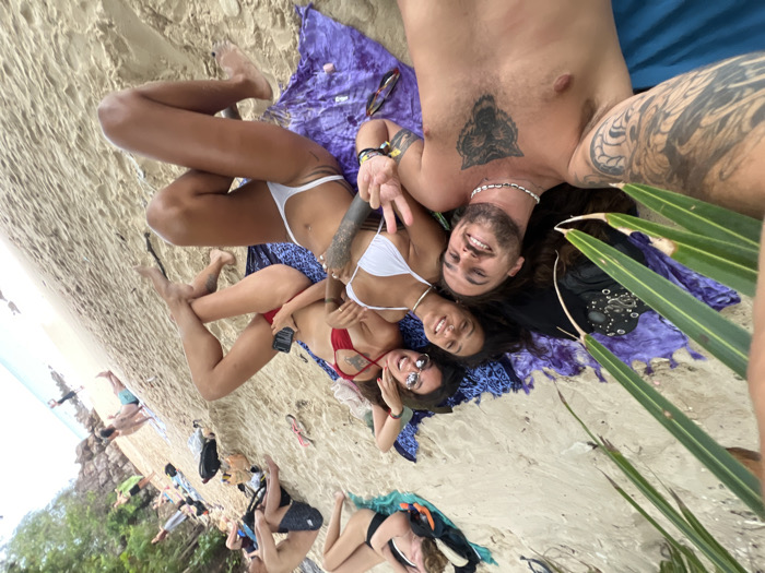 Beach gathering documented in Baan Sri Thanu, Thailand