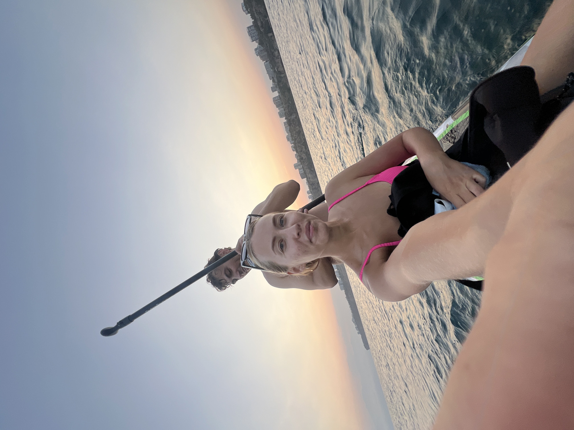 Paddleboarding on the sea off Antalya's coast