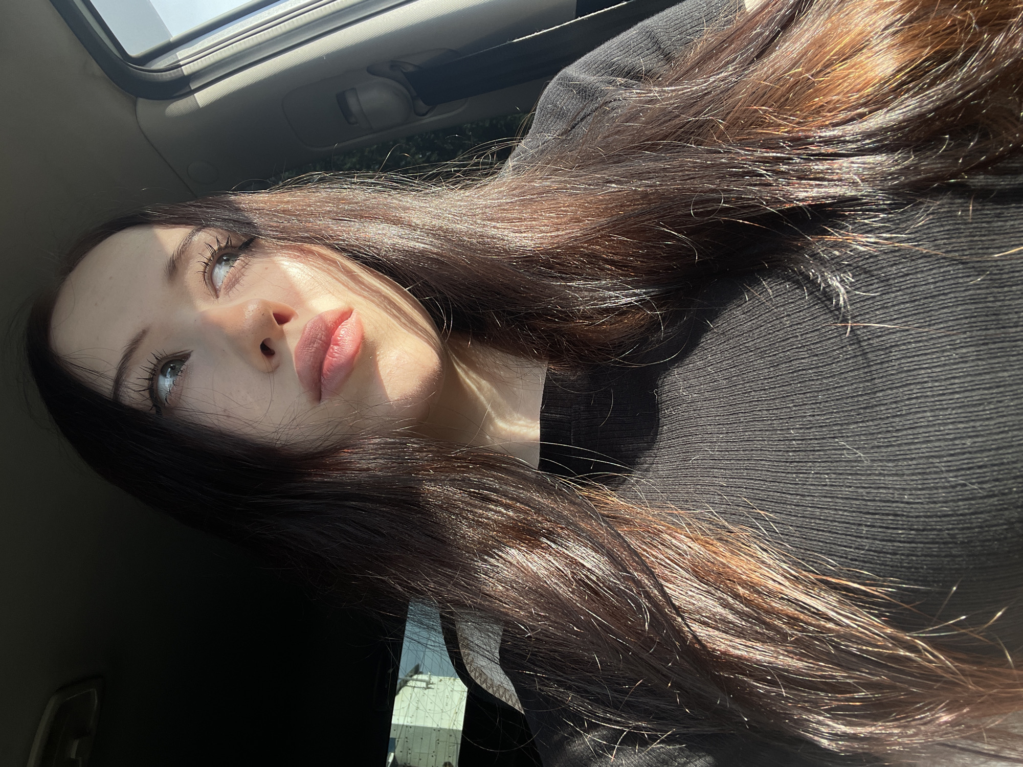 Sunlit car interior moments in Votkinsk, Russia