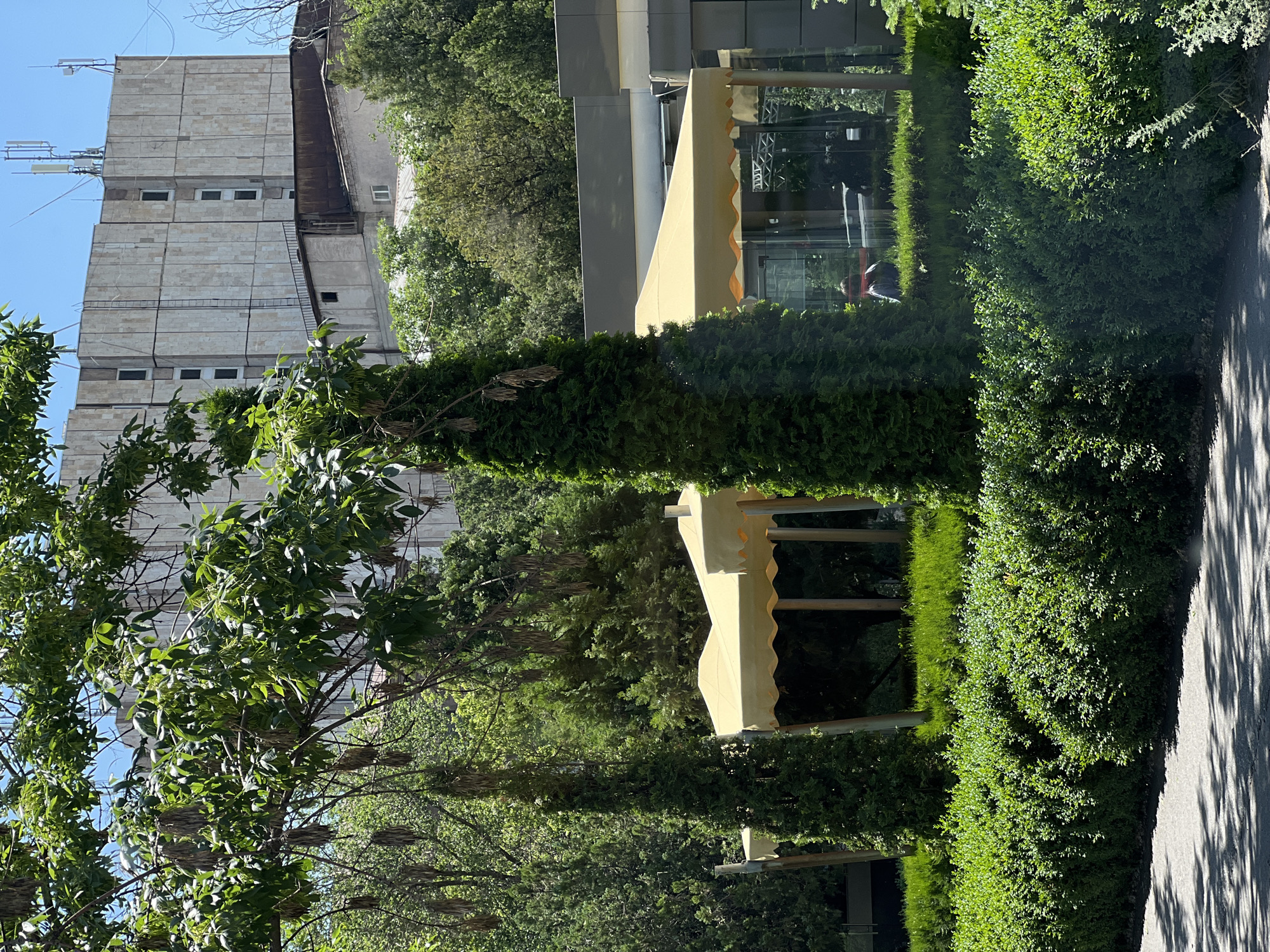 Sunny morning scenes documented across Yerevan, Armenia