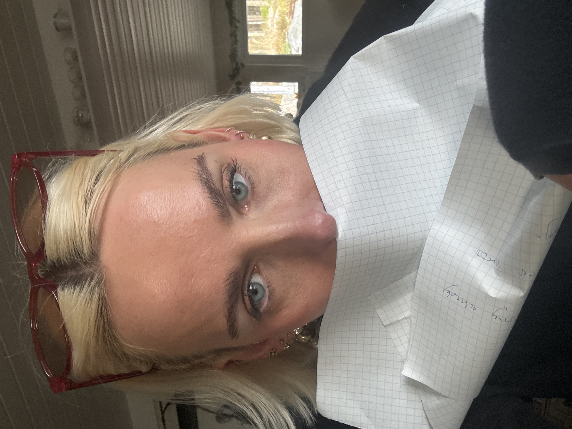 Portrait photograph captured in Strömstad, Sweden shows blonde-haired individual