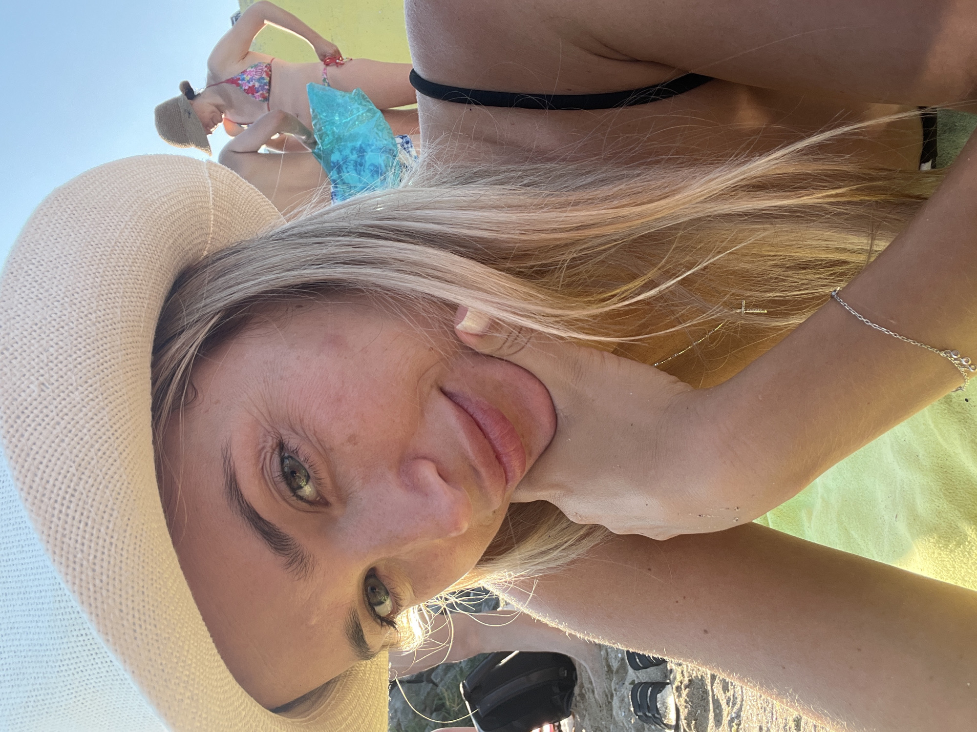 Lazy summer day at Fontanka beach, Black Sea