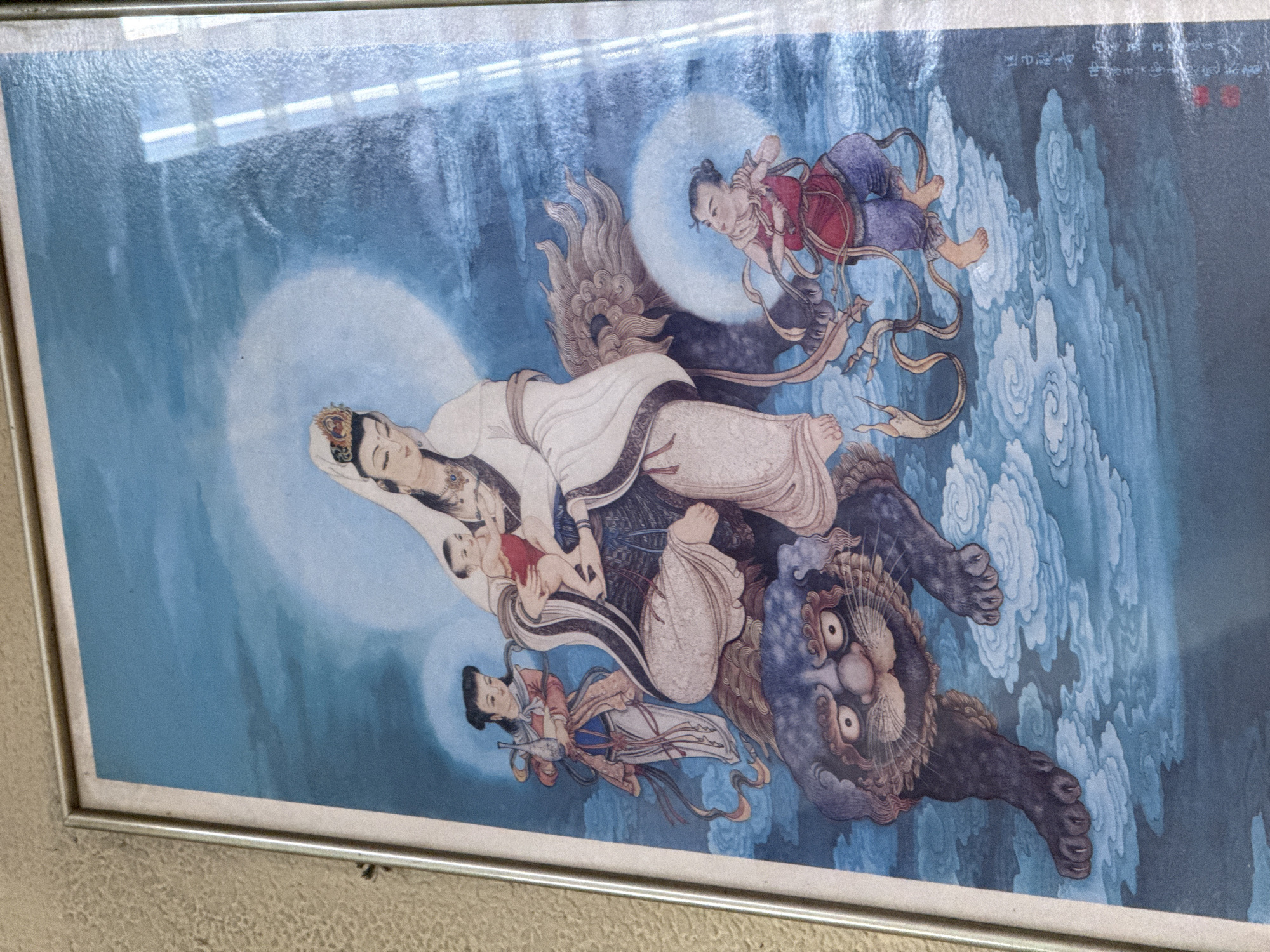 Religious shrine with artwork observed in Kuala Lumpur