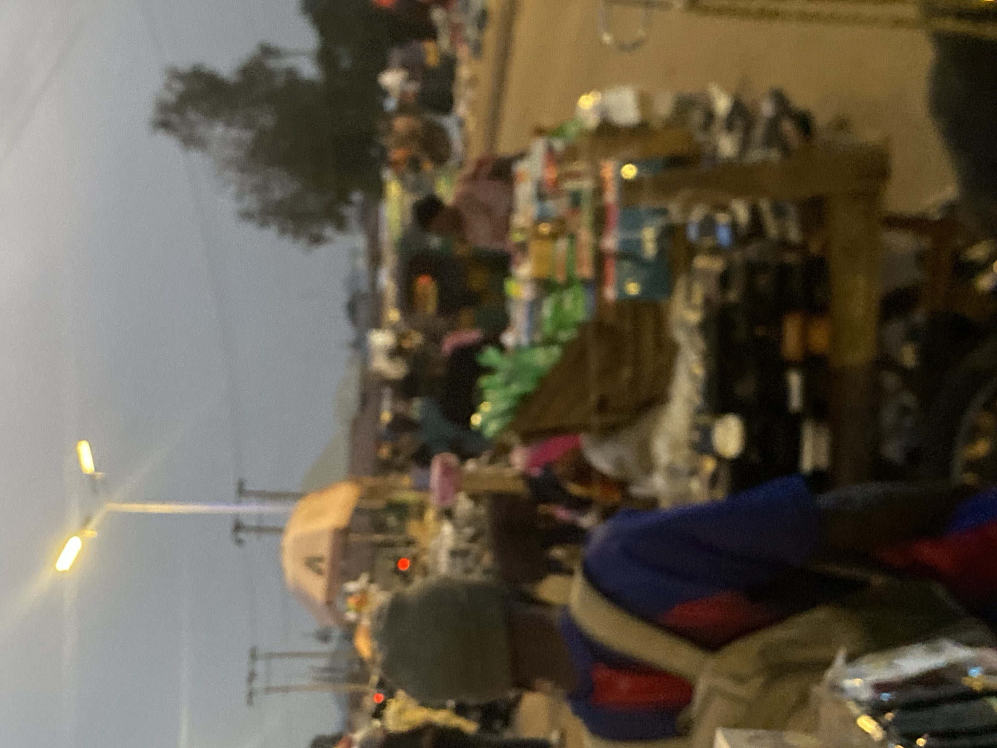 Bukuru street market in full evening swing