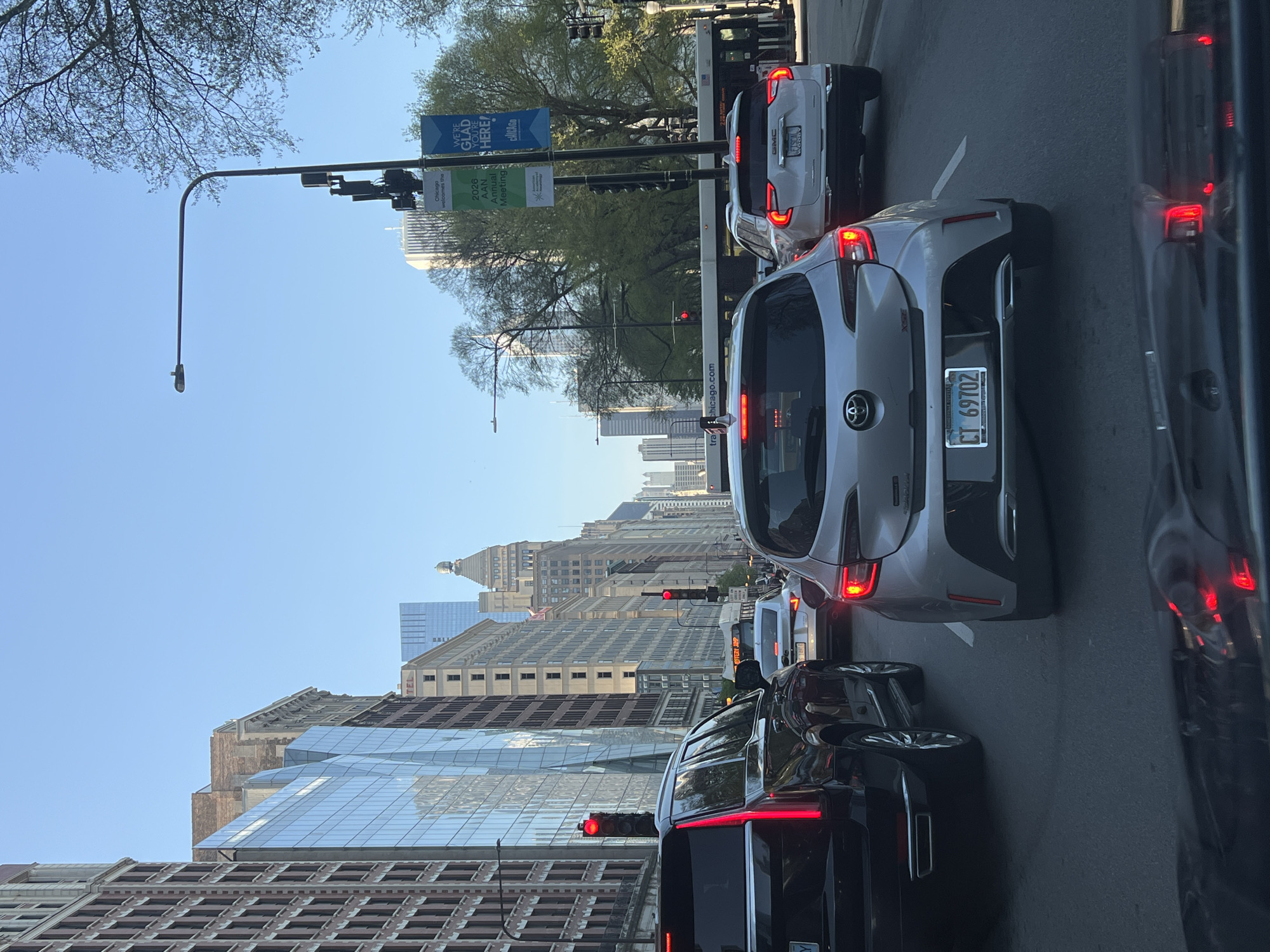 Traffic comes to standstill on Chicago street Tuesday evening
