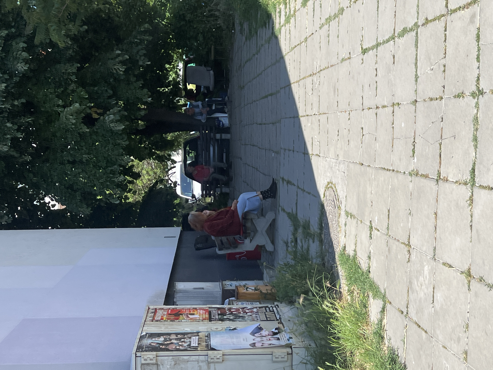 Casual street life documented in Burgas, Bulgaria neighborhood