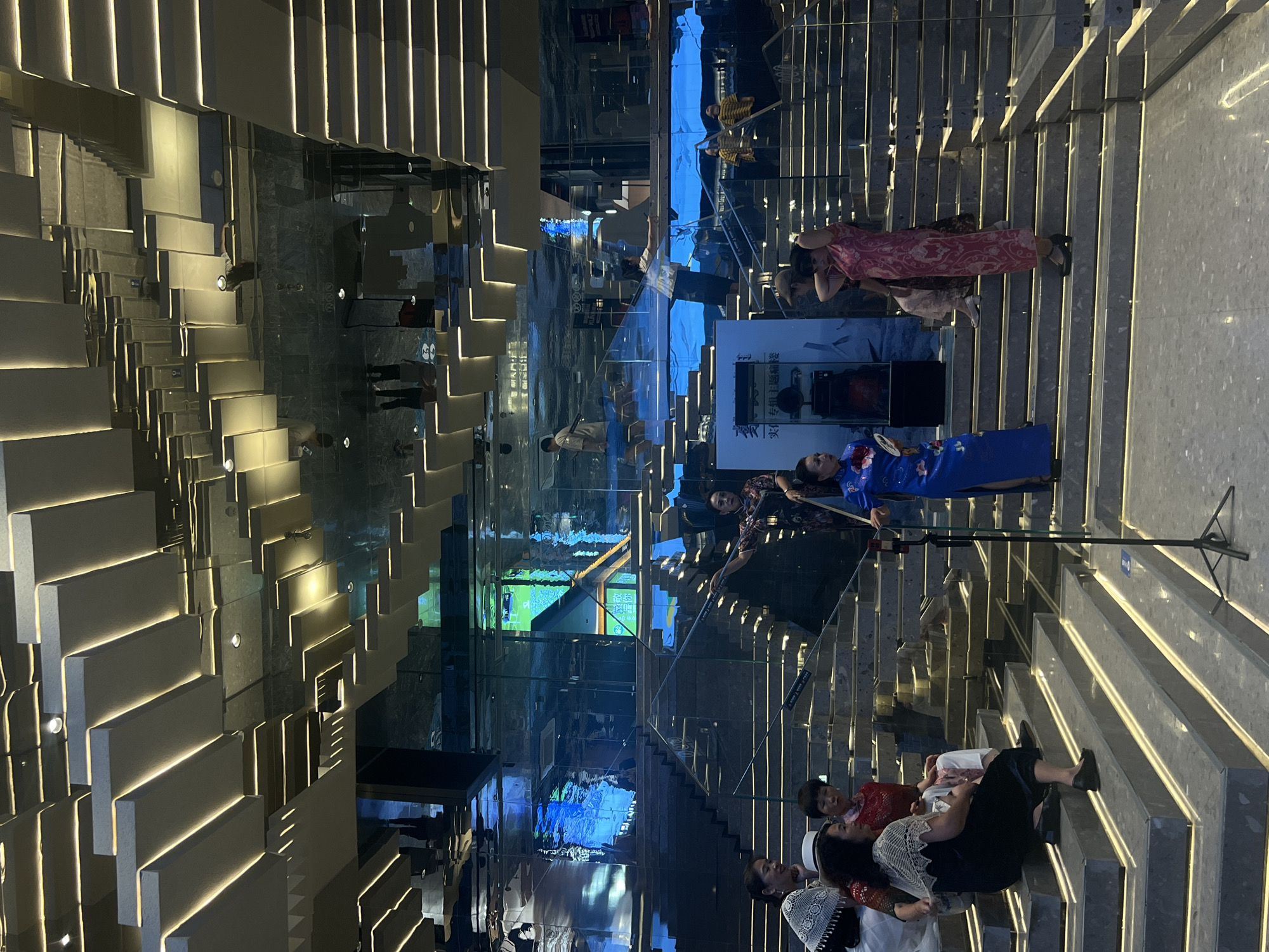 Raffles City Chongqing: rainy day inside and out