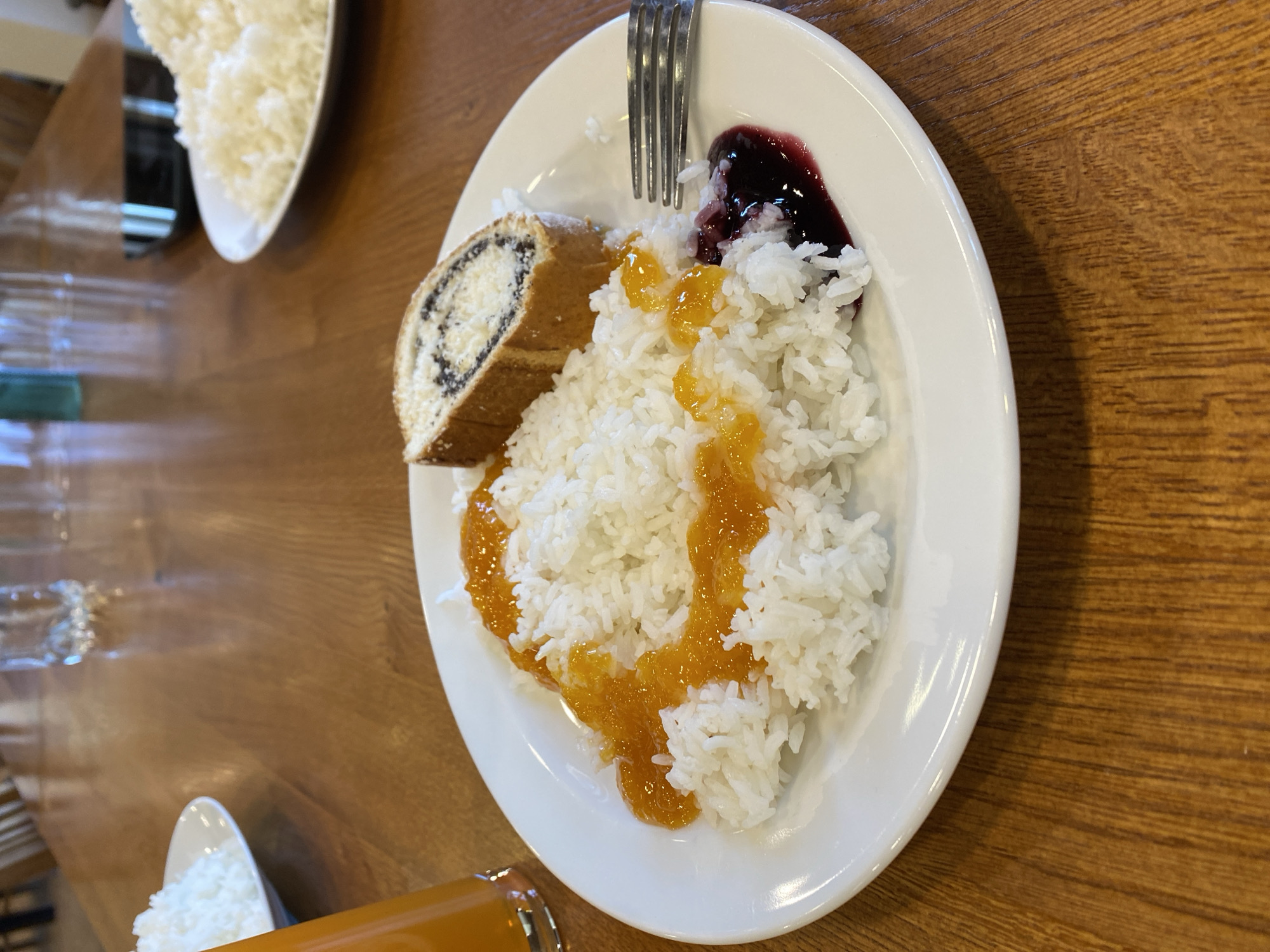 Morning meal and cycling gear documented in Czech mountain towns