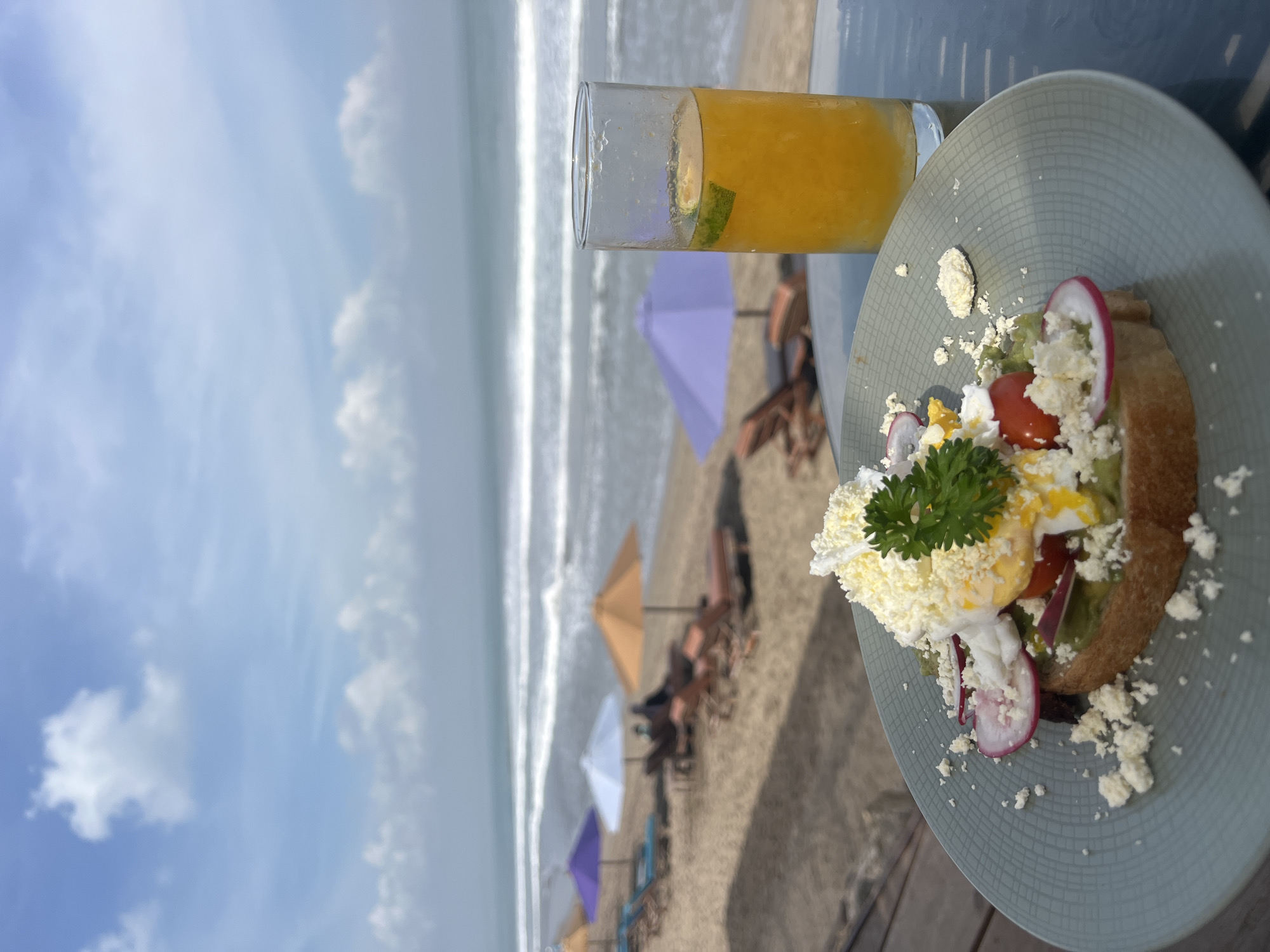 Lazy beach morning in North Kuta: food, sand, and easy downtime