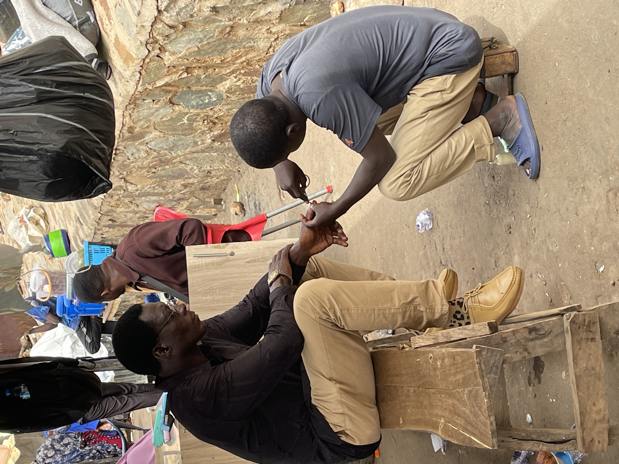 Morning street life and commerce observed in Bukuru Nigeria