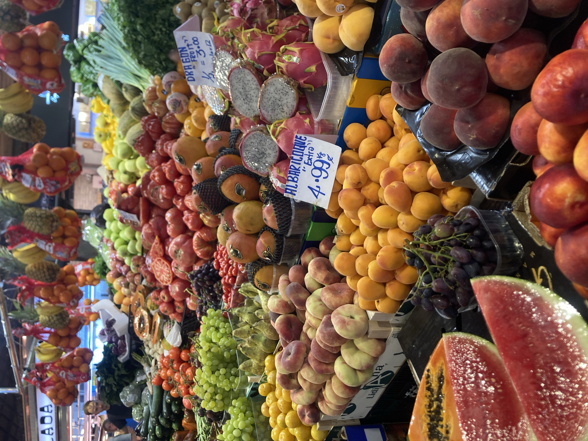 Inside La Boqueria Market, Barcelona's famous food hall