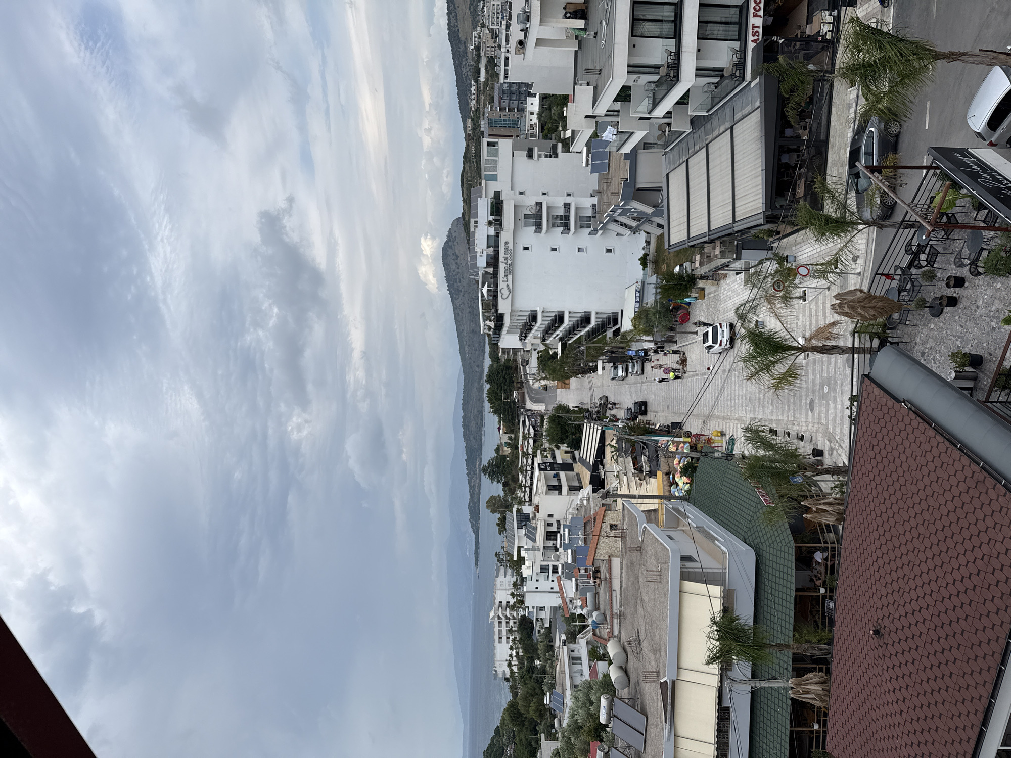 Overcast day captured in Albanian coastal town Ksamil