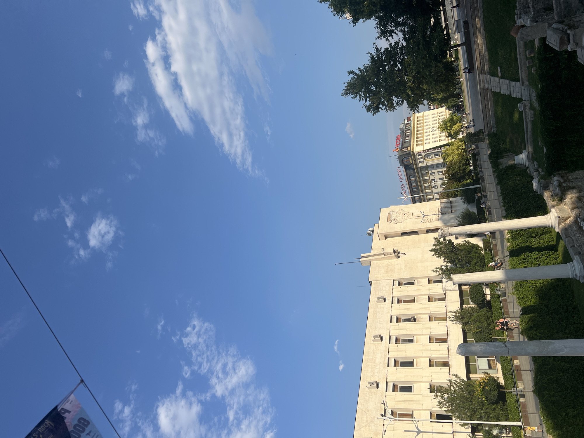 Roman ruins and parkside scenes in central Plovdiv