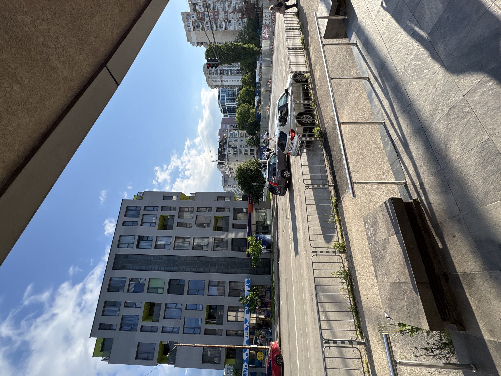 Urban street scene documented in Sofia, Bulgaria