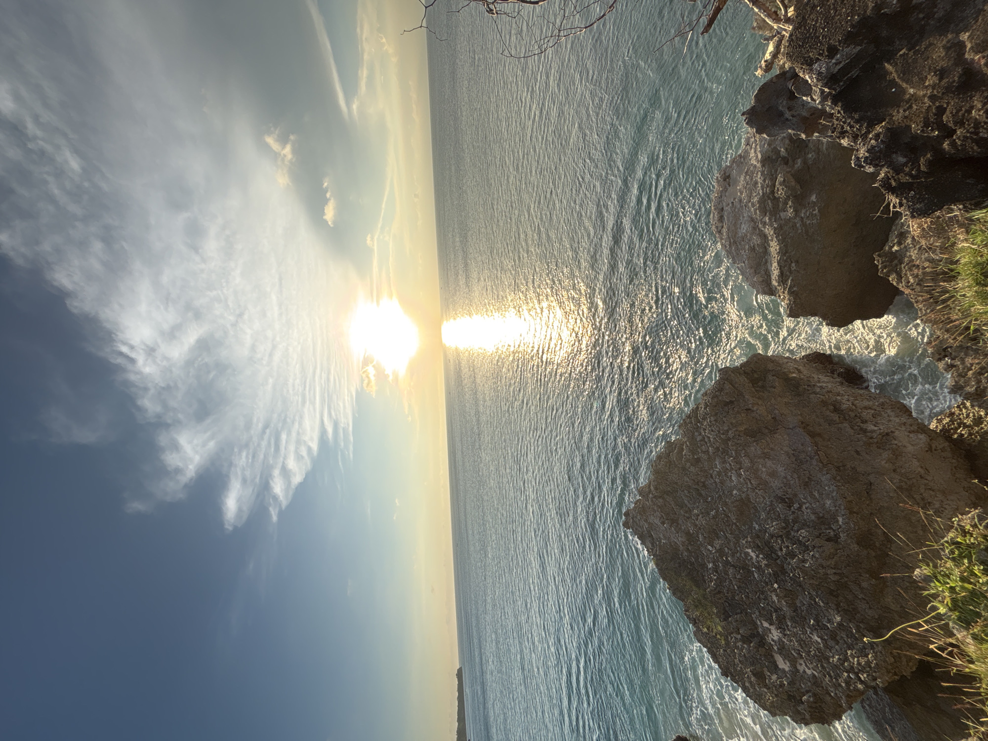 Sunset tourism activity documented at Bali clifftop destination