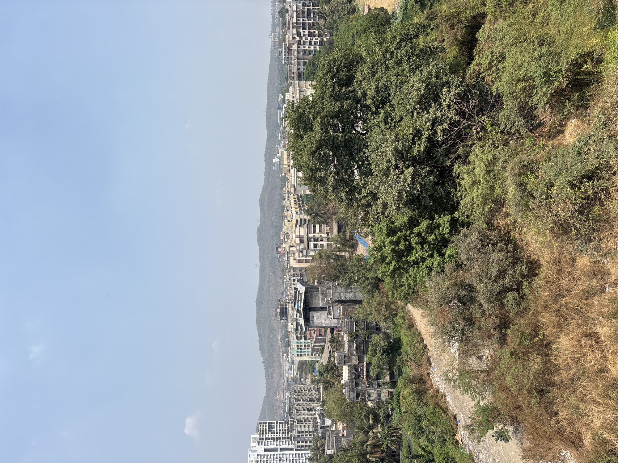 Morning views document Ambernath's urban development and natural elements