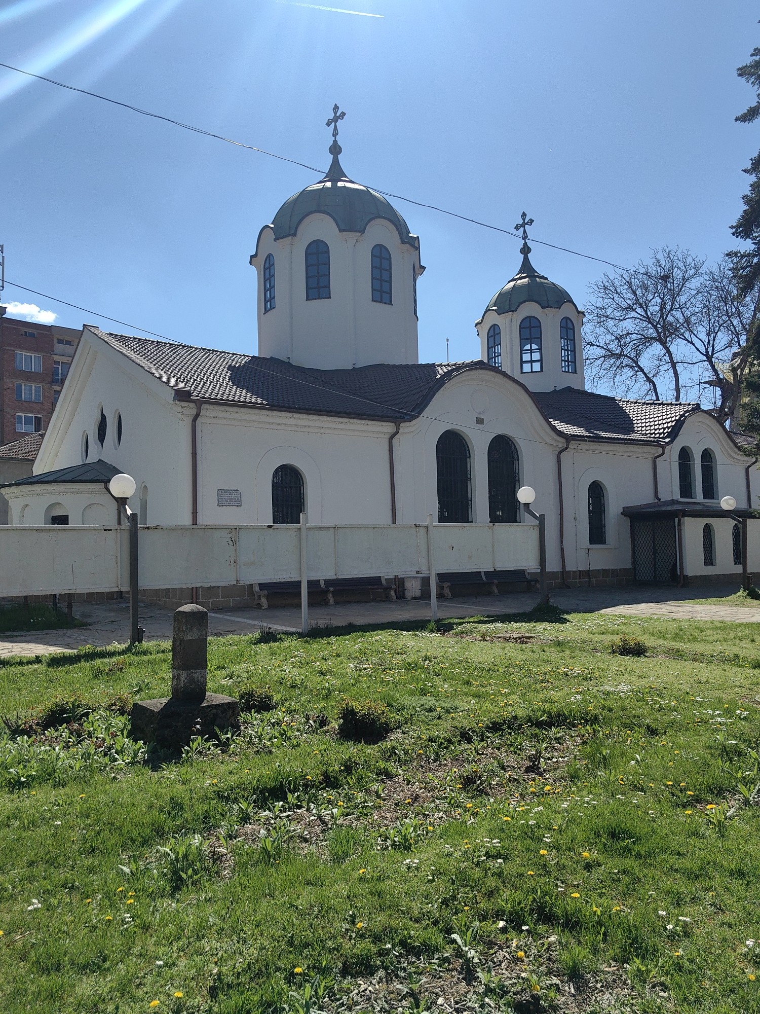 Witness documents Holy Trinity Church area in Sevlievo, Bulgaria