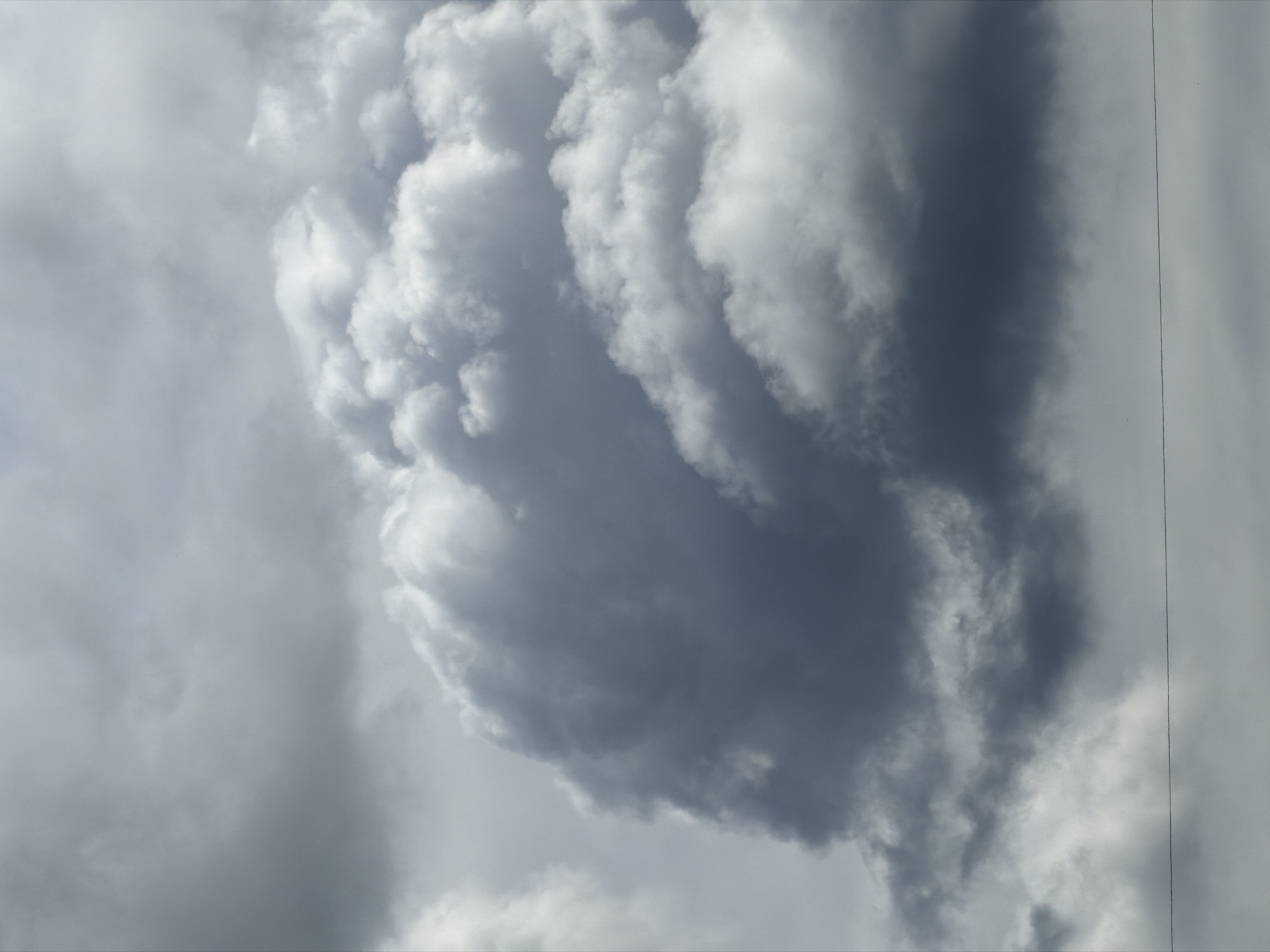Dramatic cloud formations observed over Luxembourg city