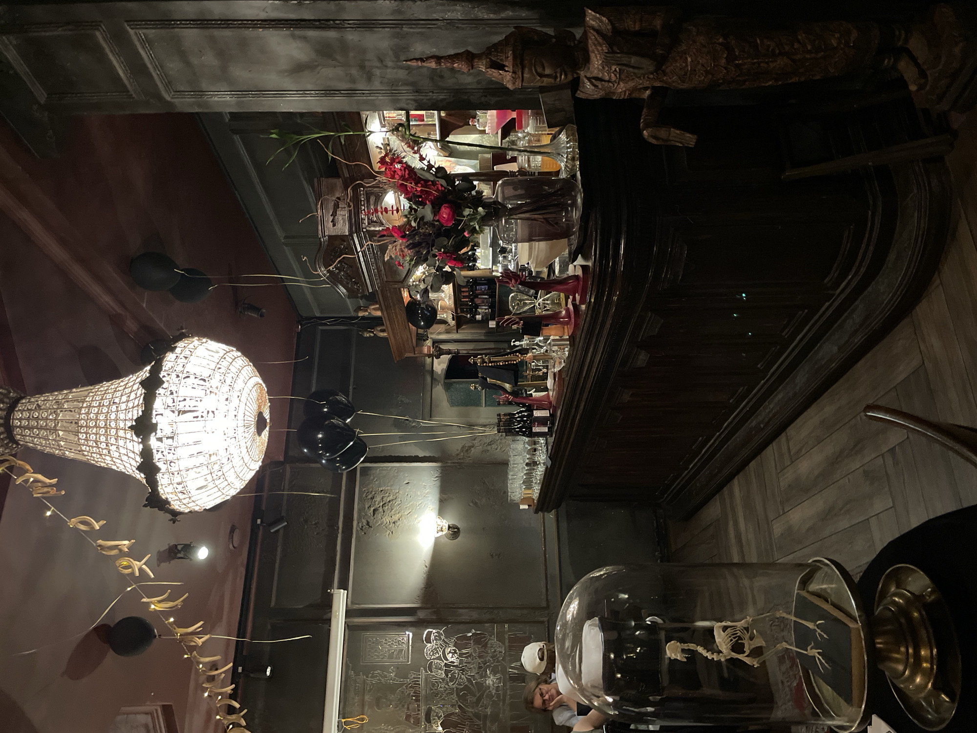 Book-themed restaurant interior documented in Saint Petersburg