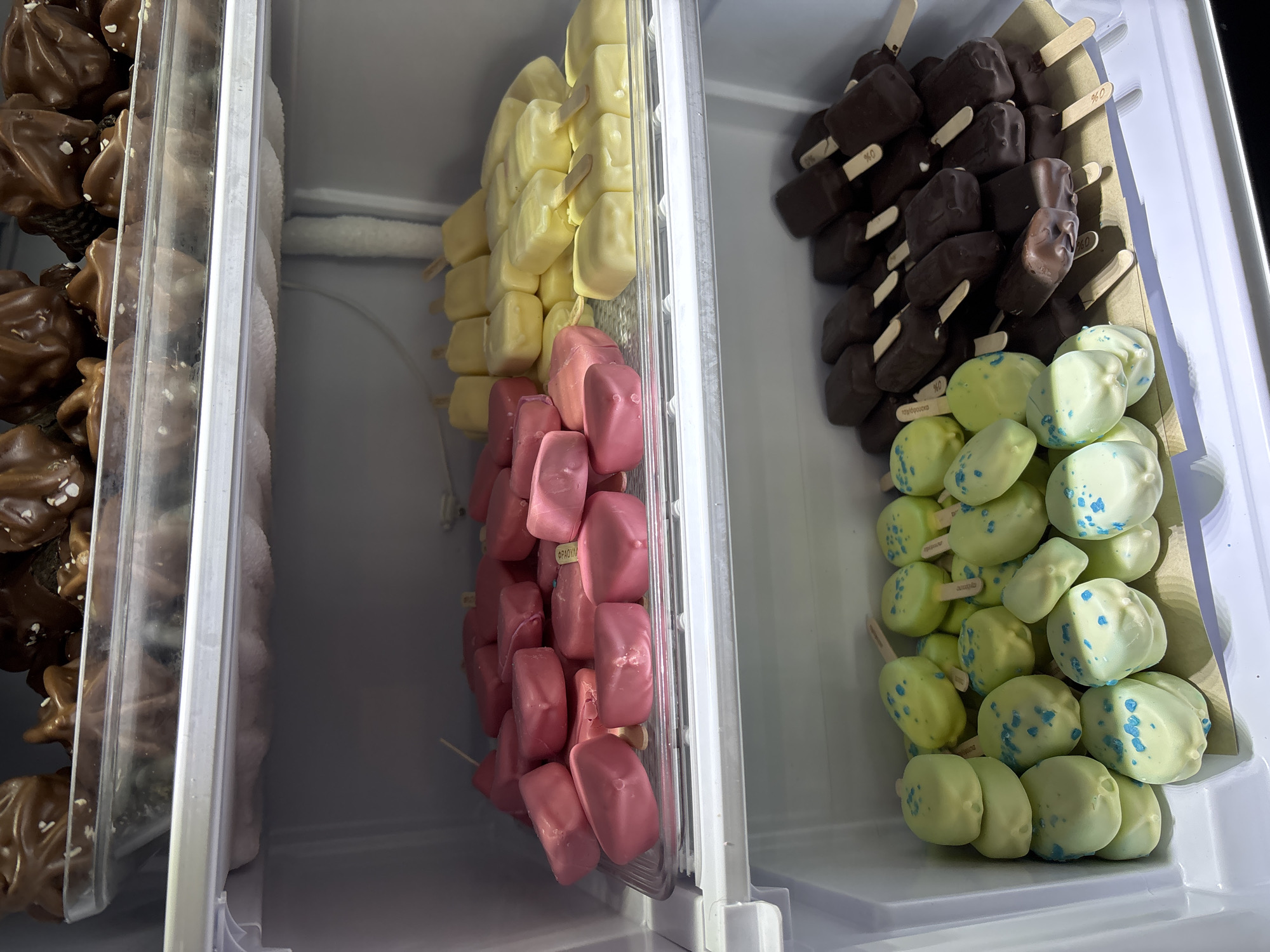 Popsicle inventory documented at Sofia location