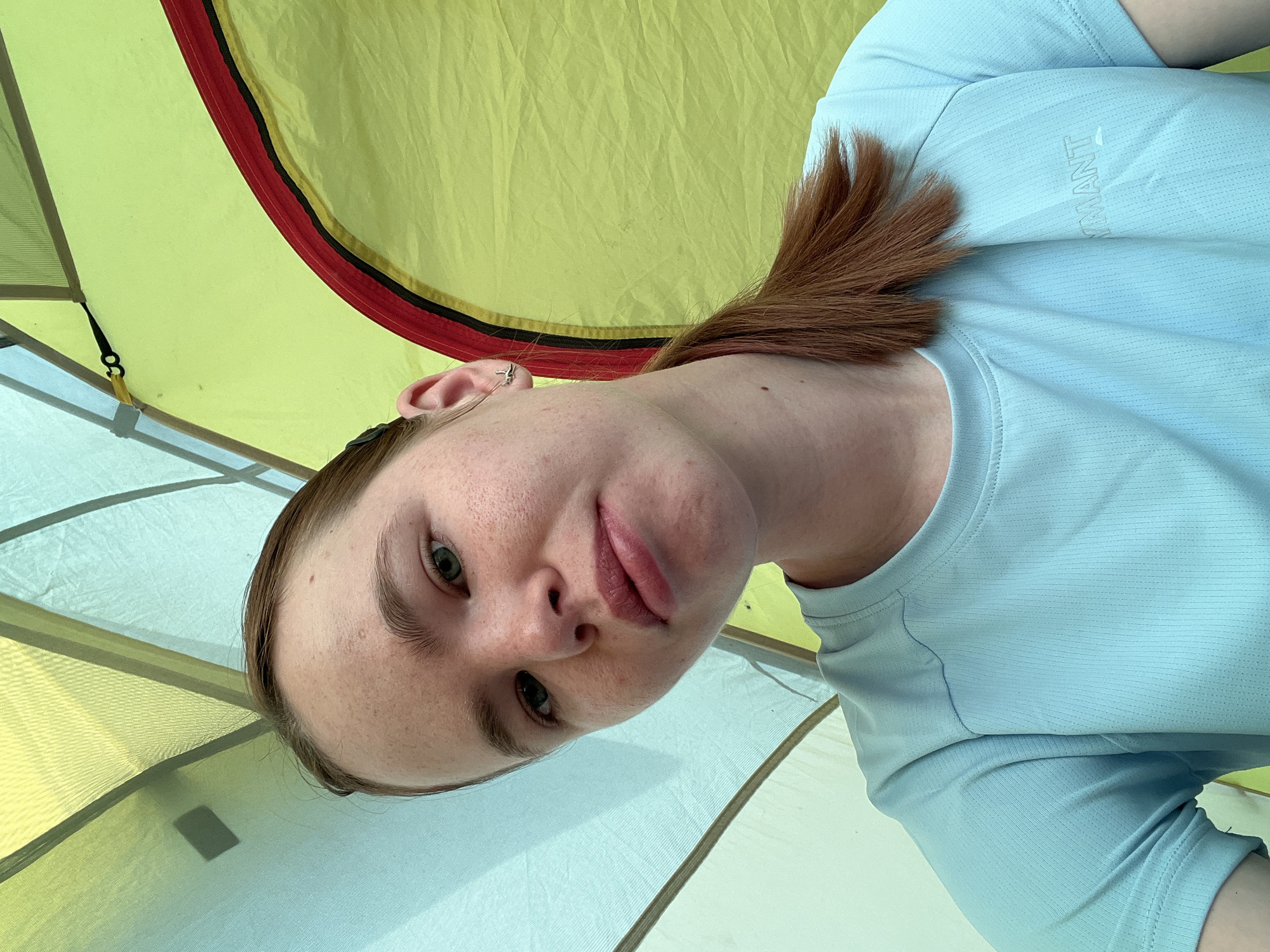 Outdoor sports festival with tents held in Khvalynsk, Russia