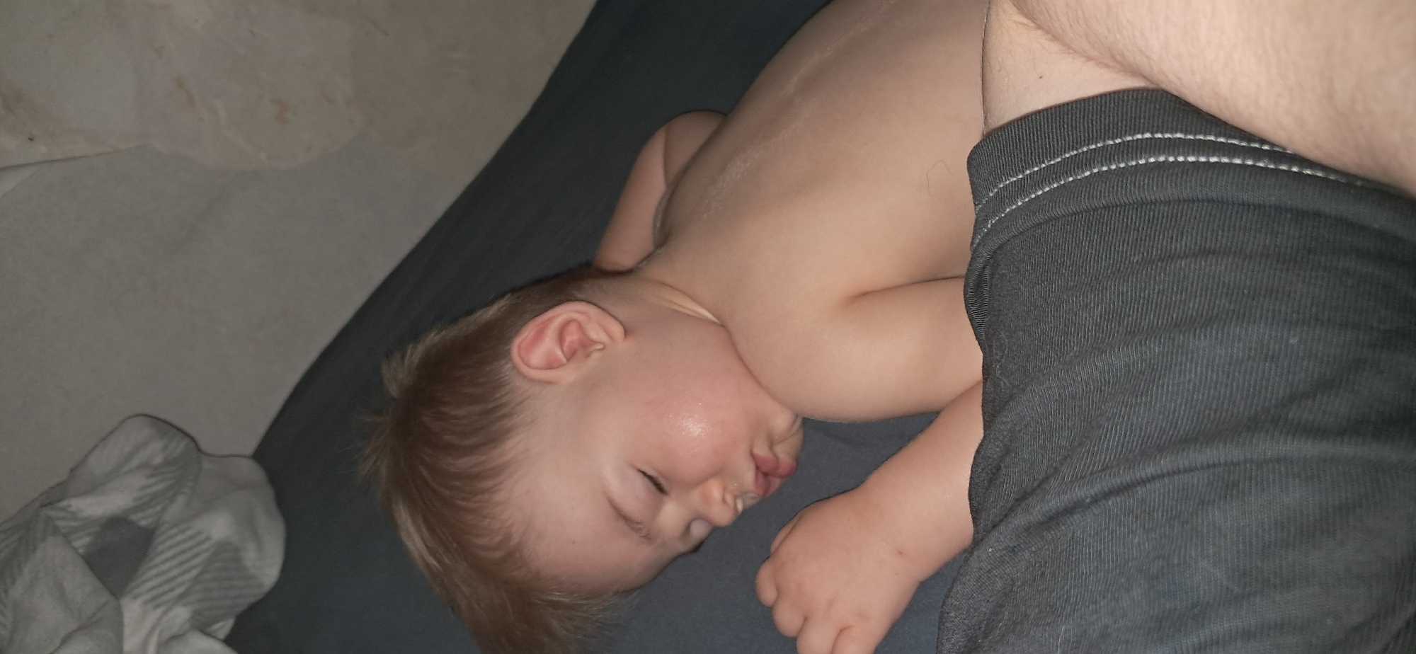 Lazy afternoon at home in Krasnoyarsk: cat, kid, casual texts