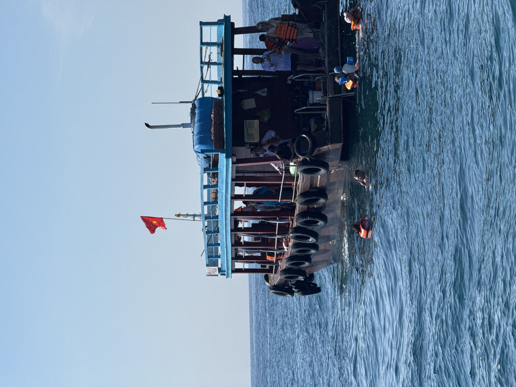 Nha Trang bay buzzing with boats, diving gear, and water sports