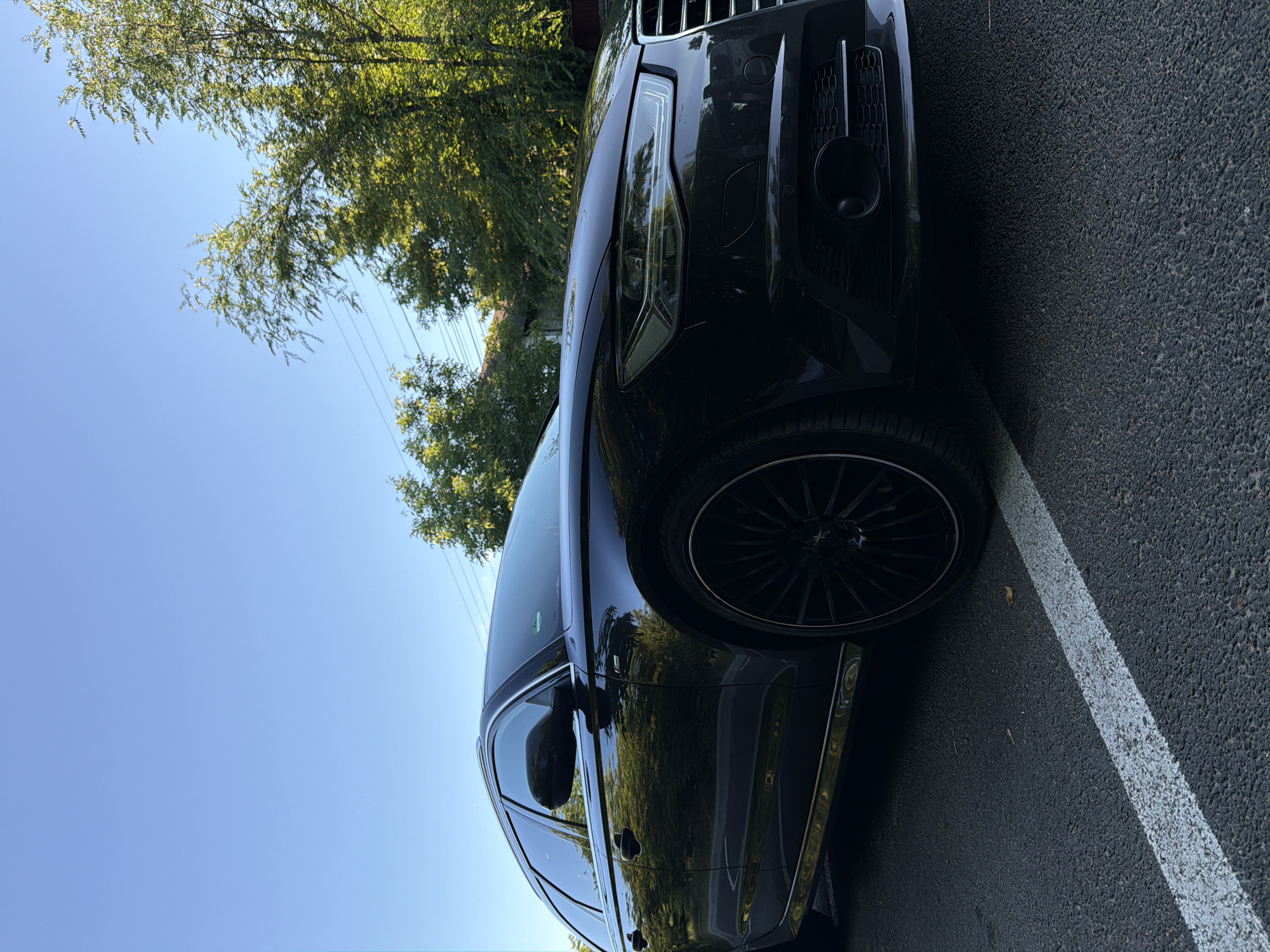 Black Audi A6 Avant parked in Orhei, Moldova