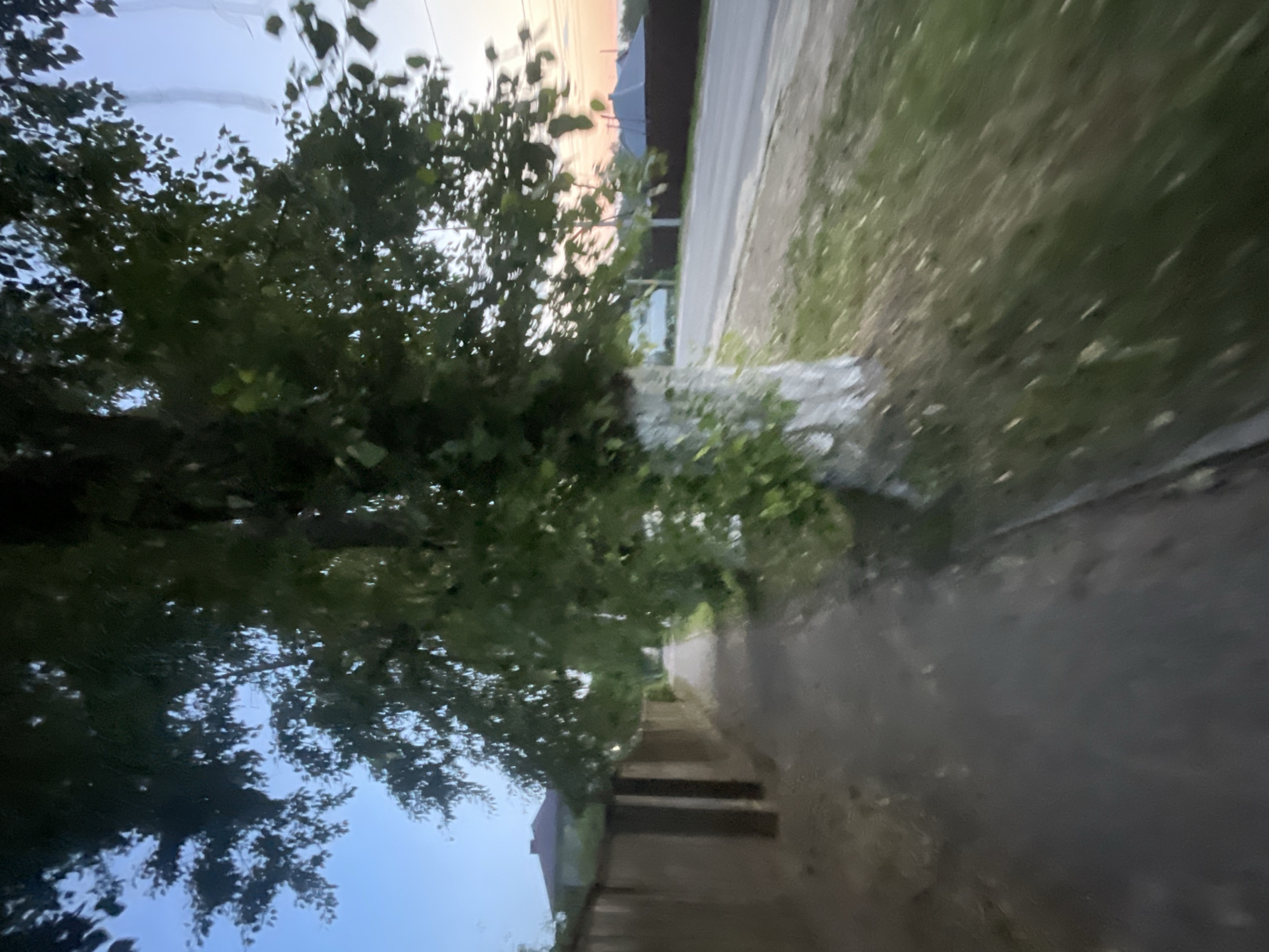 Evening walk through Krasnye Baki streets and pathways