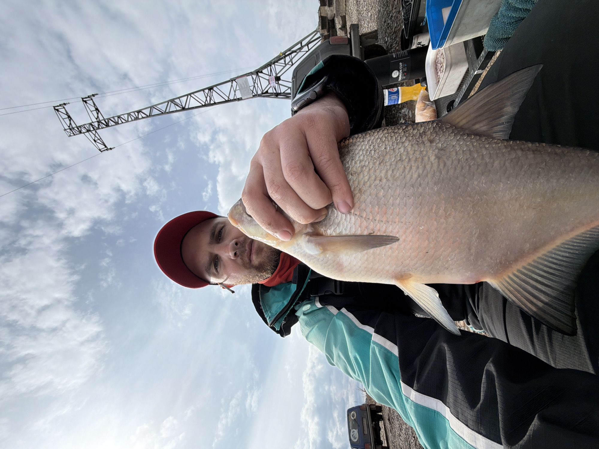 Early morning fishing trip documented in Chaykovsky, Russia