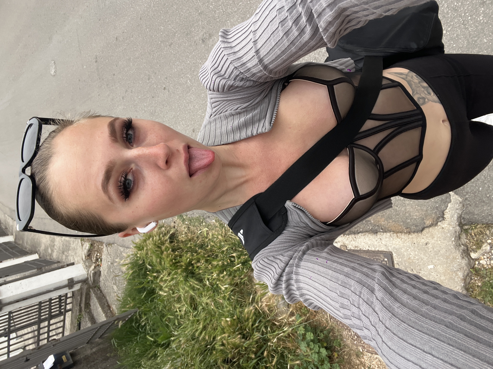 Morning selfies and breakfast scenes captured in Montenegro coastal towns