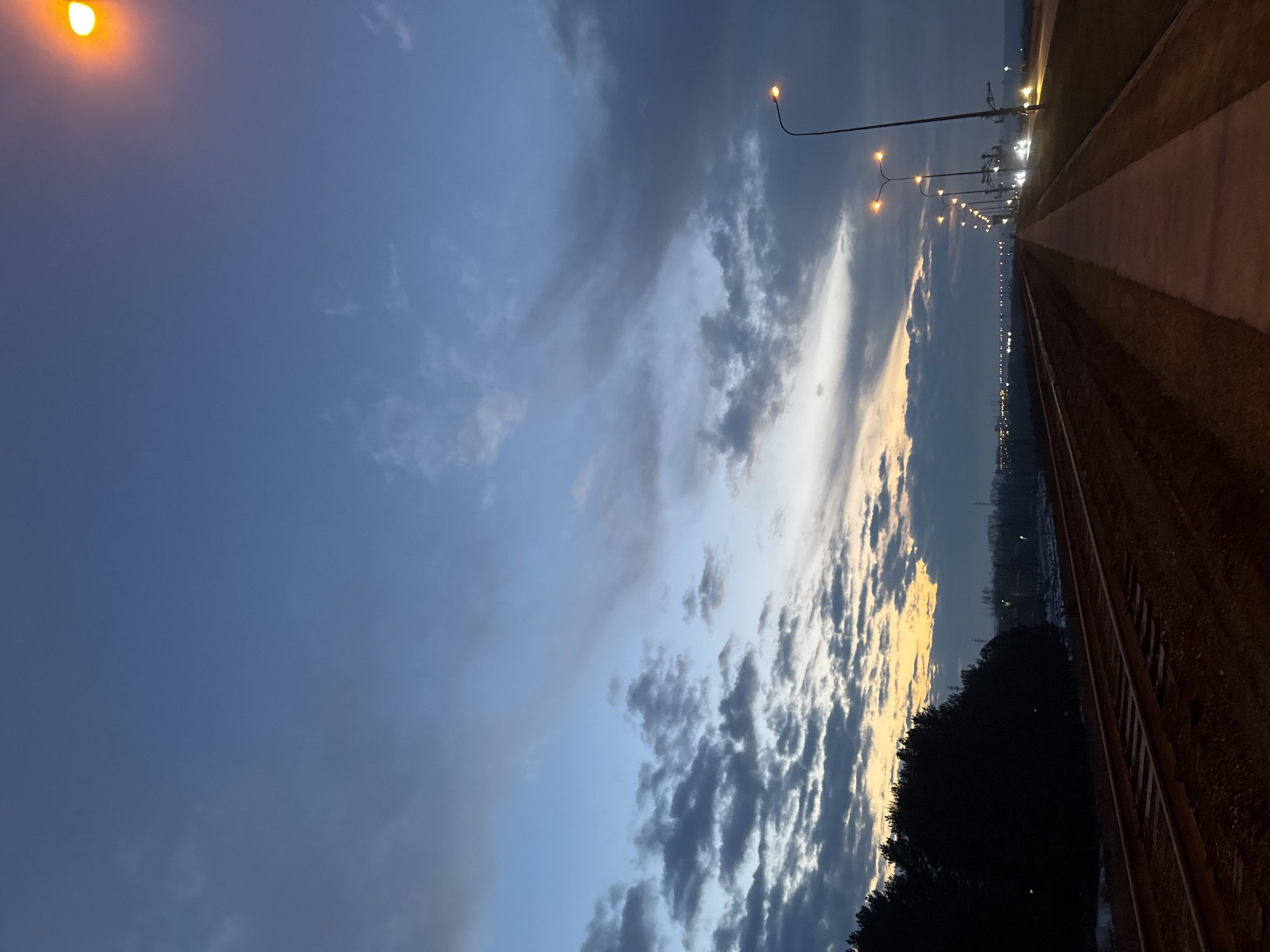 Evening motorcycle ride documented with Samoyed dog in Chaikovsky