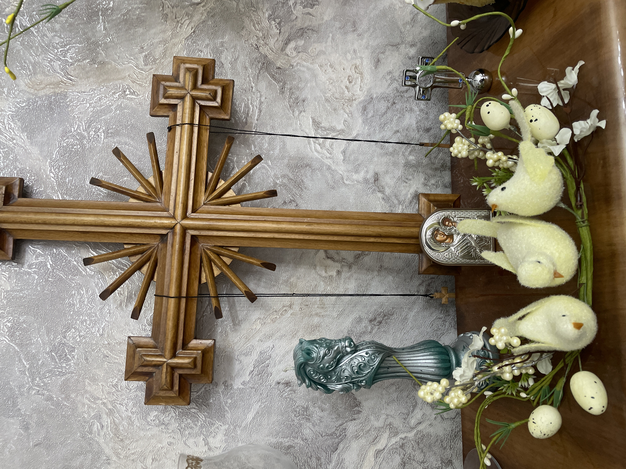 Easter decorations and household items documented in Georgian home