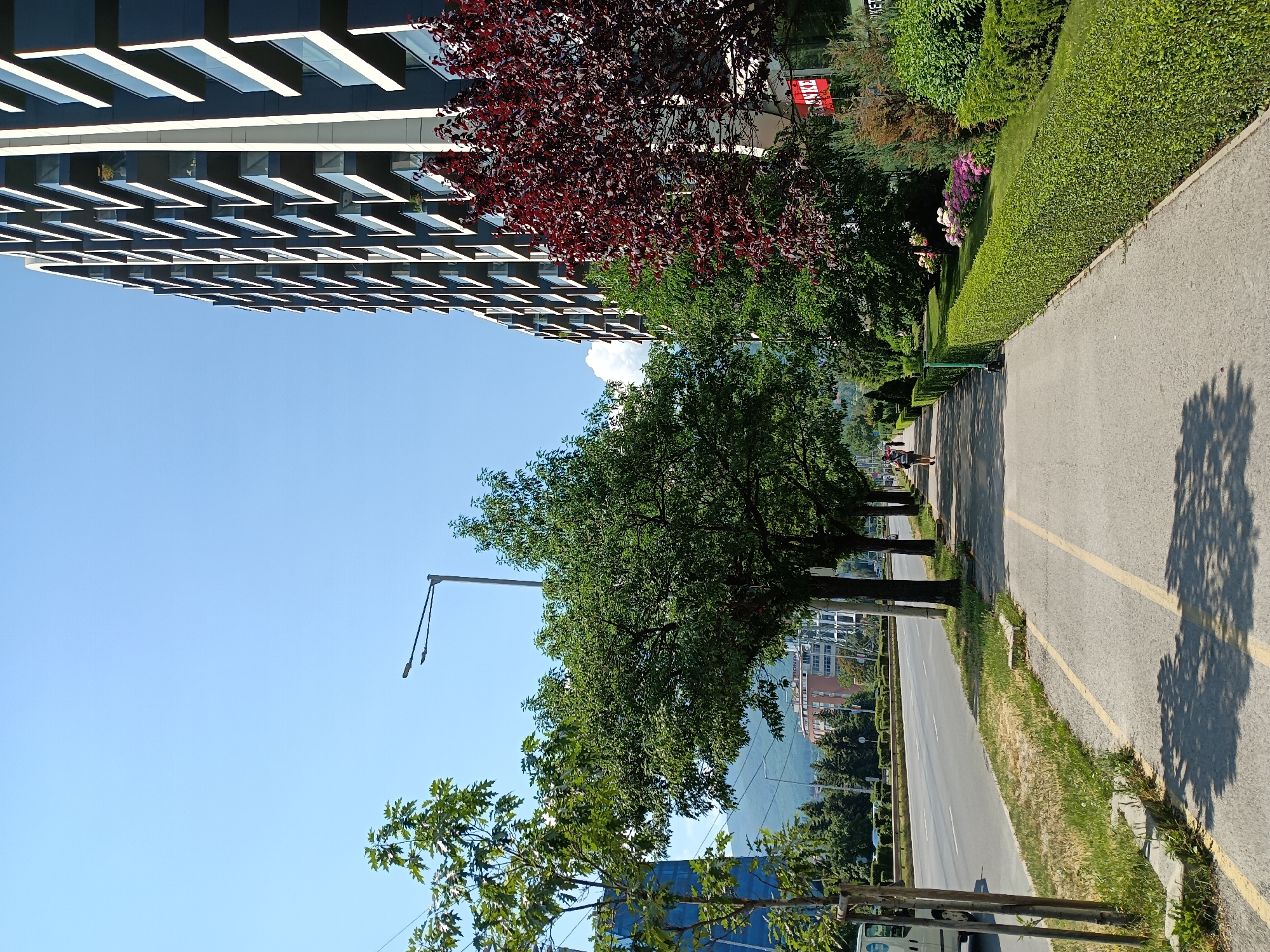 Morning loop through a modern Sofia business district