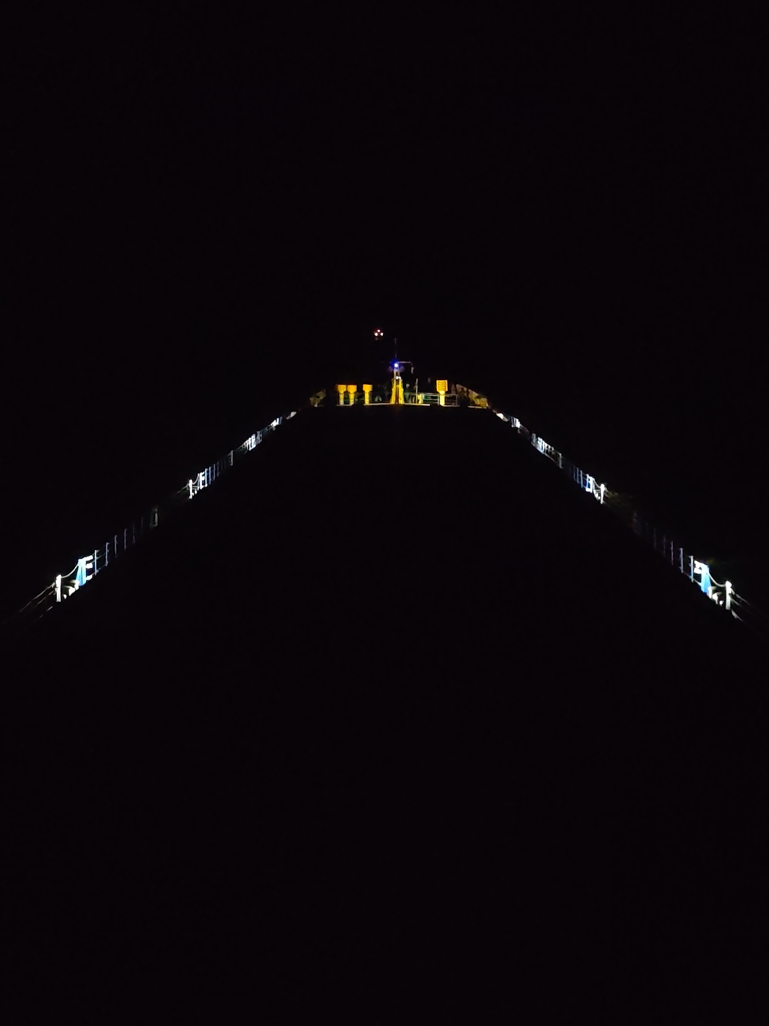 Nighttime bridge and waterfront scenes captured in Bol'shie Mkhi