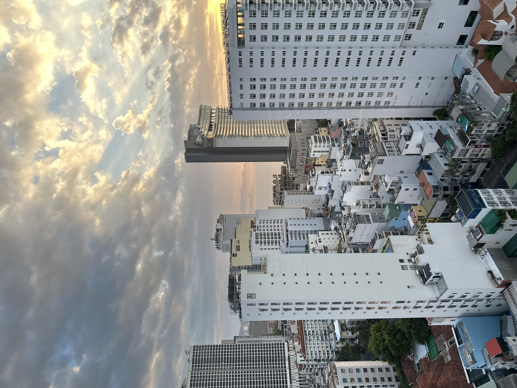 Nha Trang skyline glows during golden hour