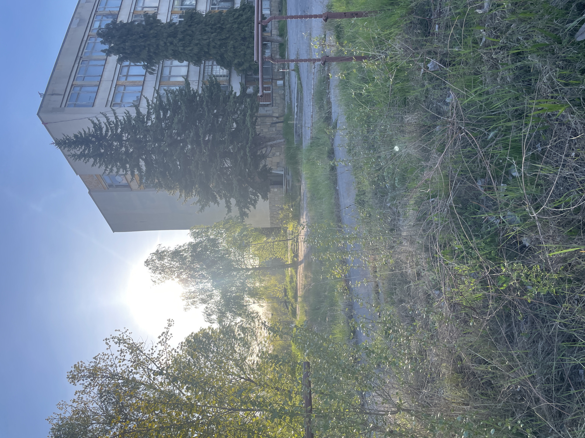 Person visits outdoor sports facility in Sofia