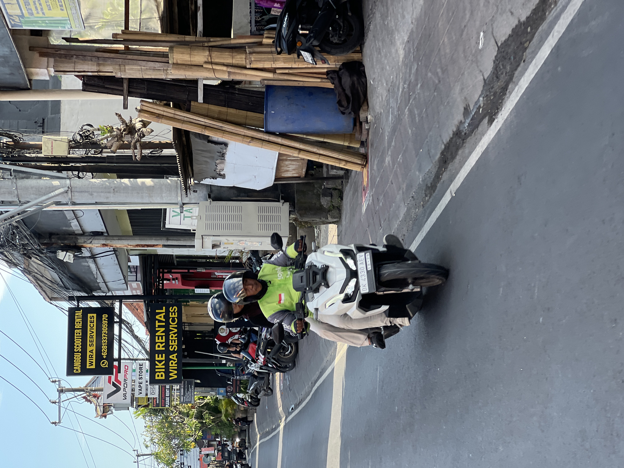Motorcycles observed on North Kuta streets Thursday morning