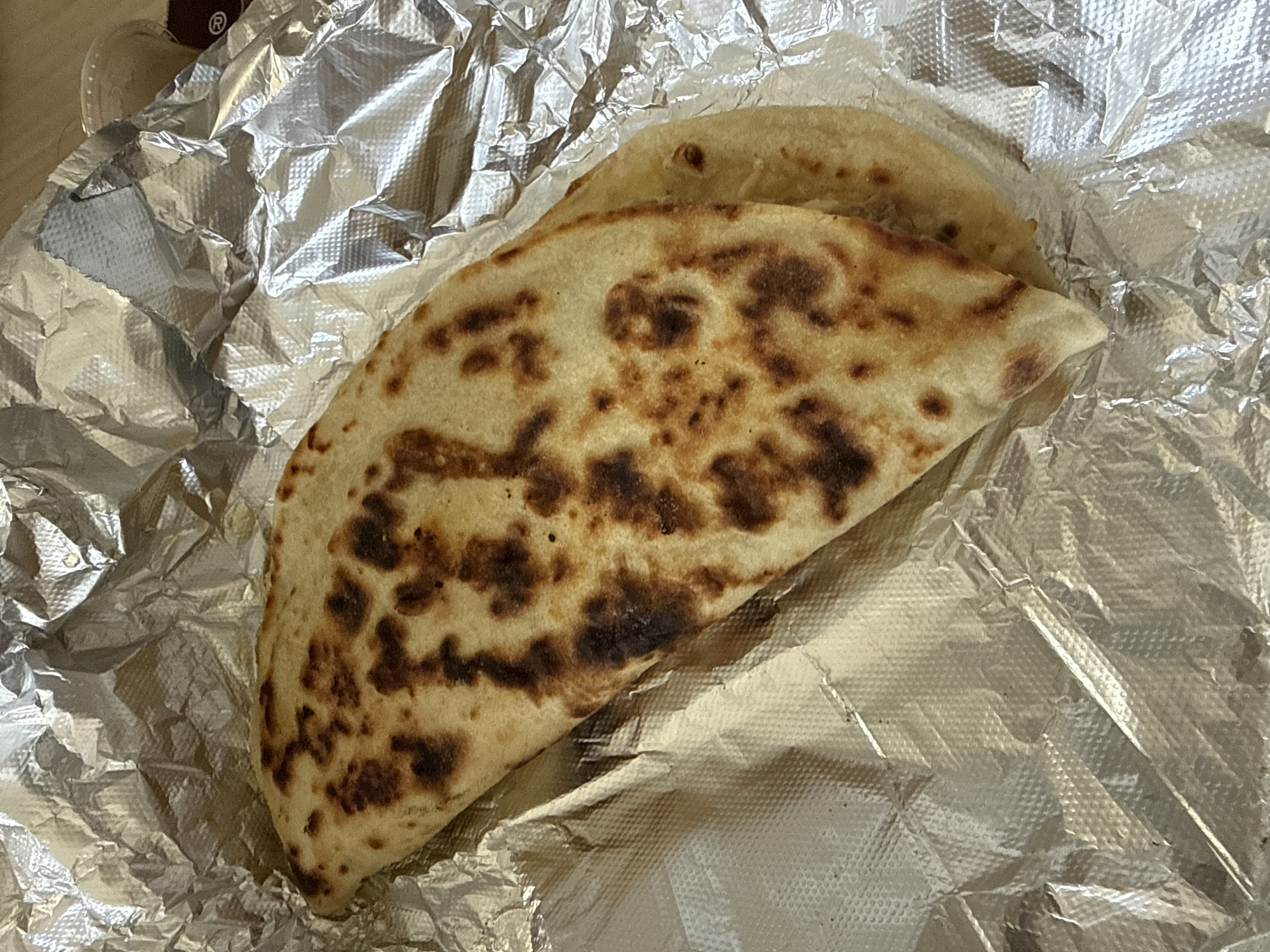 Quesadilla spotted on foil in New York