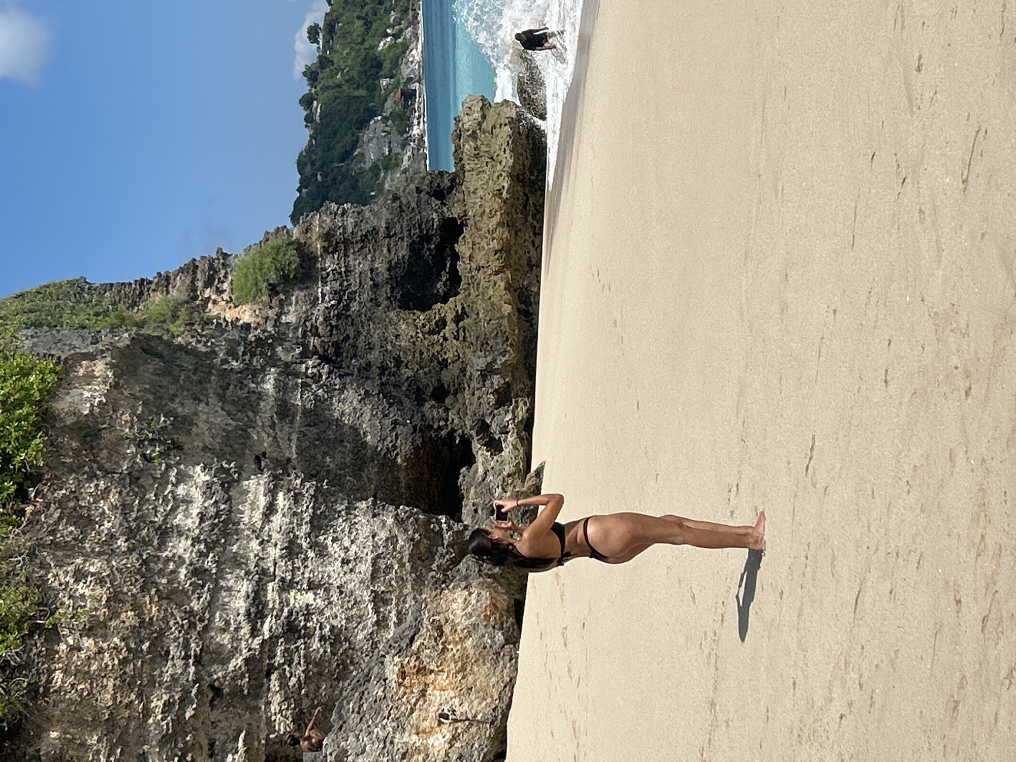 Dreamland Beach in full swing on a sunny Bali morning