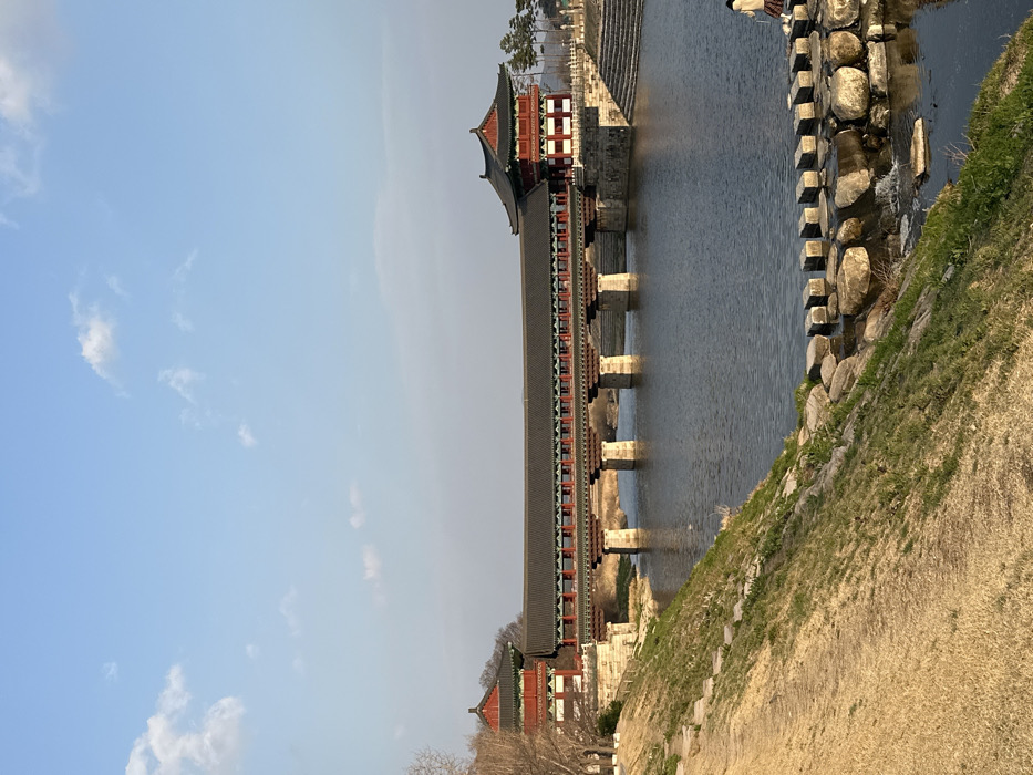 Morning visitors explore historic landmarks in Gyeongju, South Korea