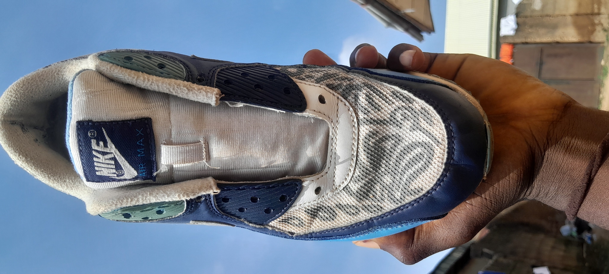 Football gear and street-level details from Abuja, Nigeria