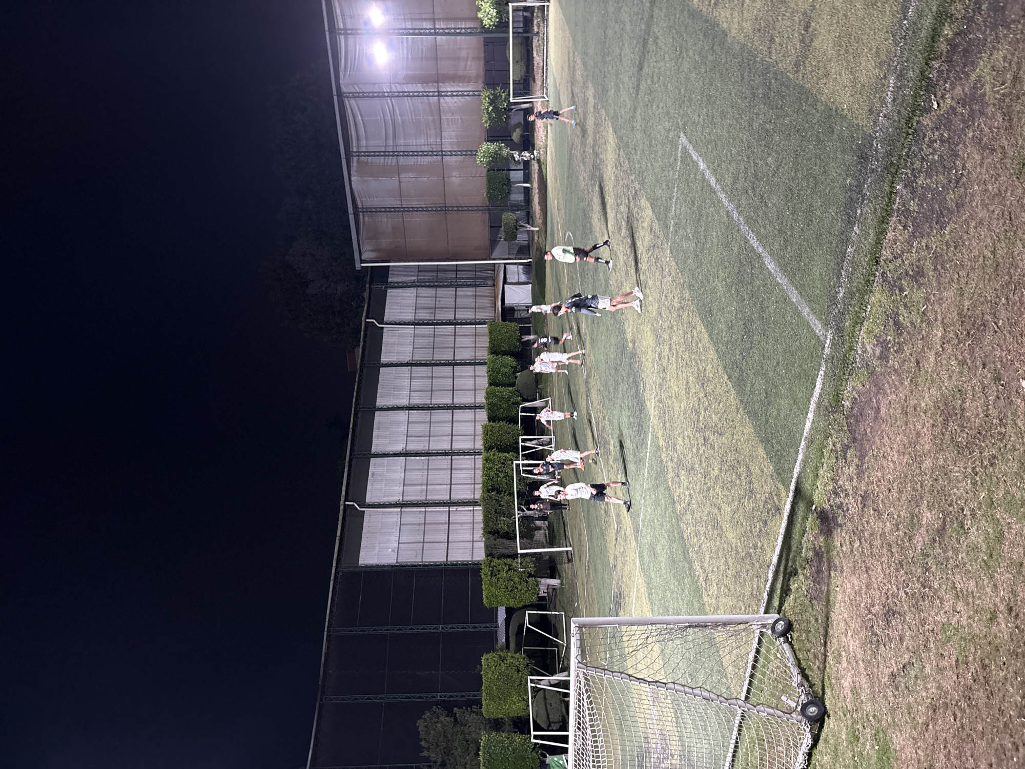 Night soccer training session observed in Huixquilucan de Degollado