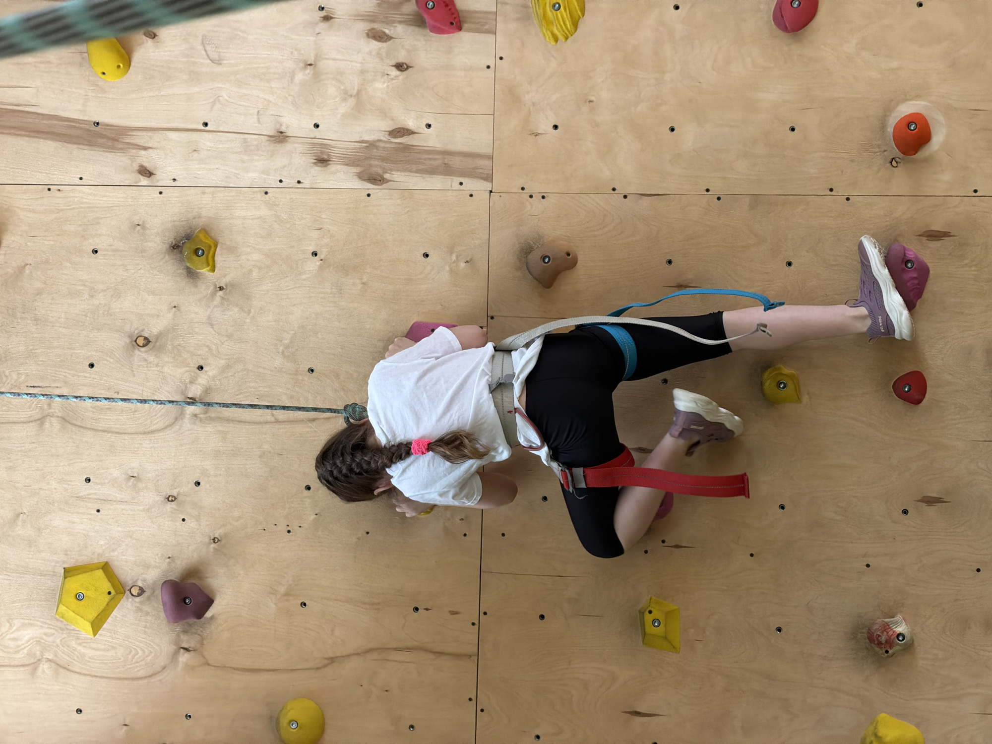 Indoor rock climbing session captured at Izhevsk sports facility