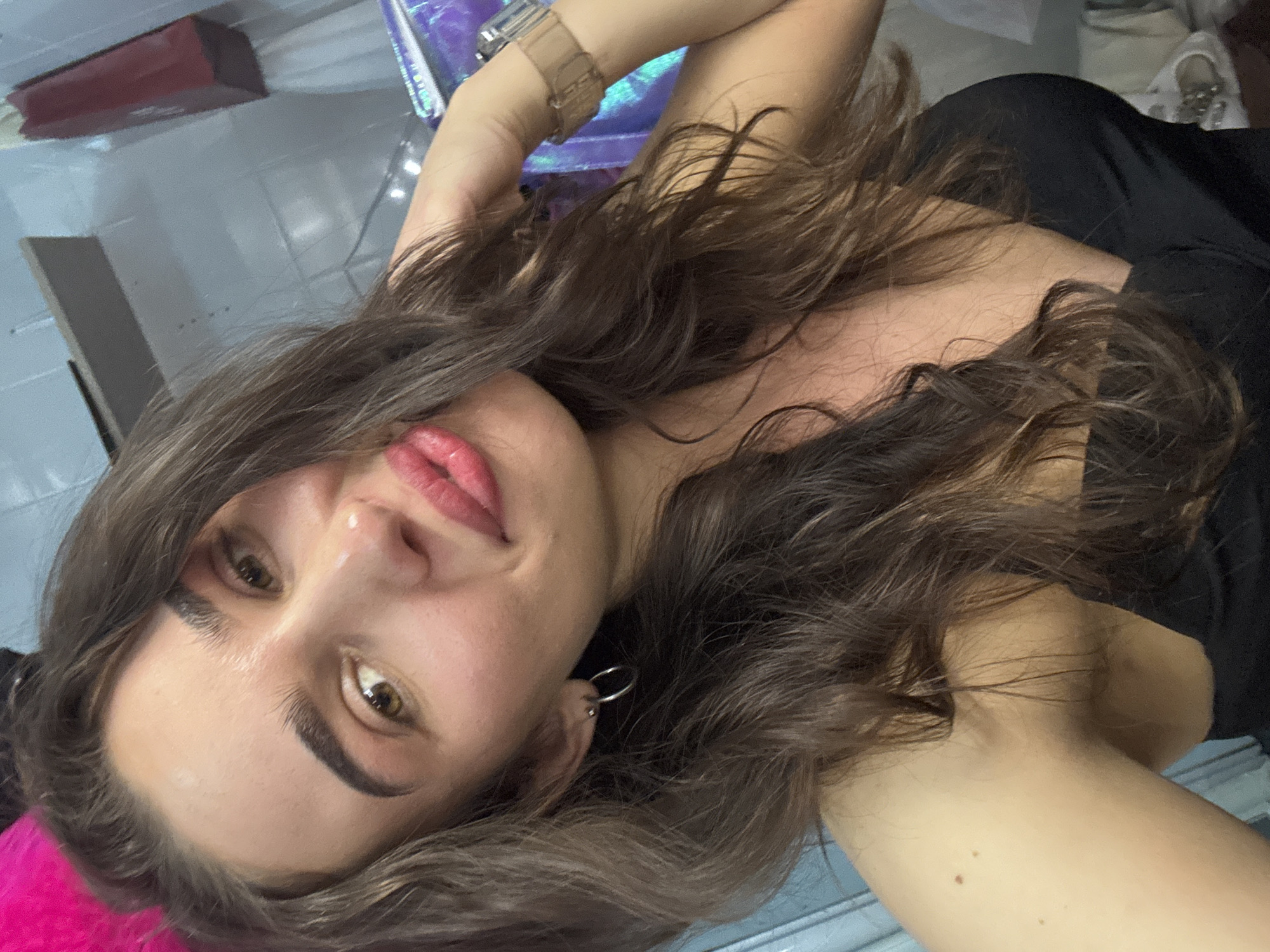 Woman photographed in selfie portrait in Kazan, Russia