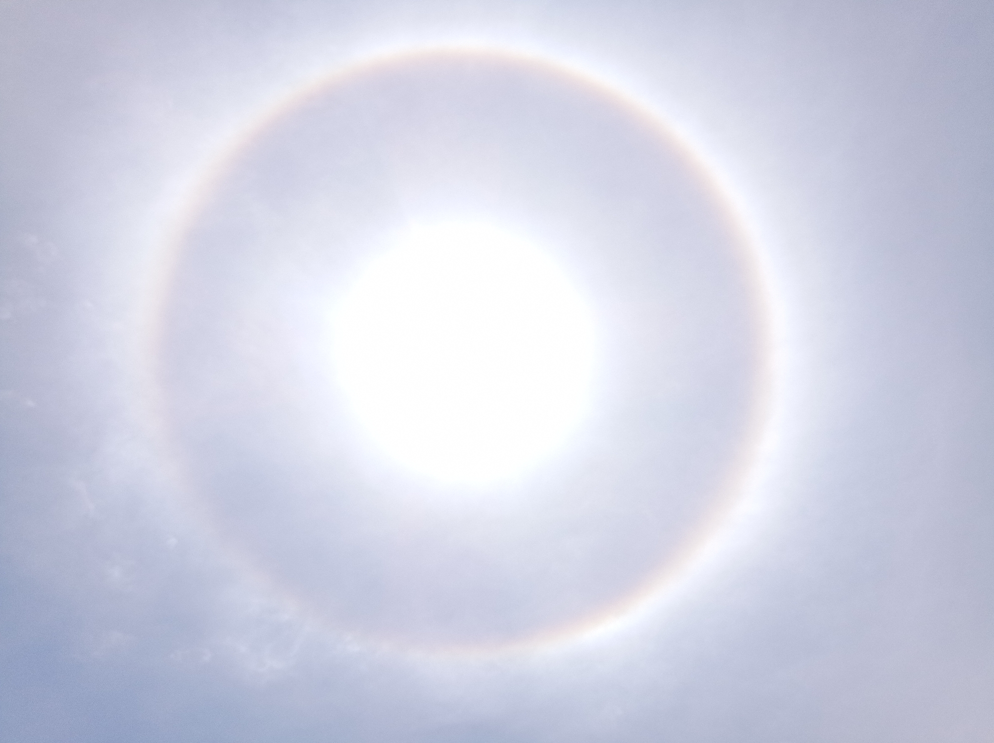 Solar halo observed over Porlamar, Venezuela