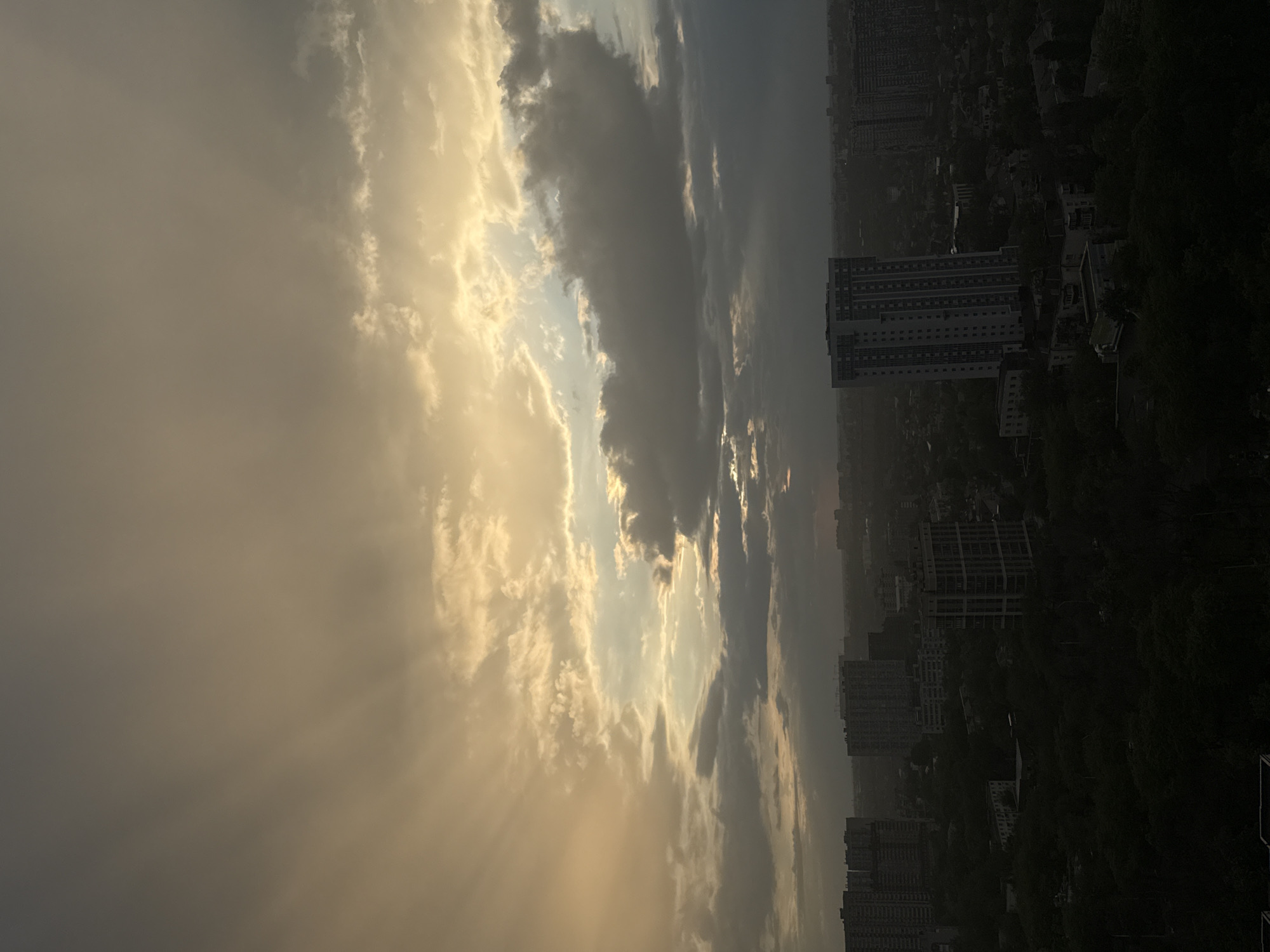 Dramatic sky captured over Rostov-on-Don cityscape